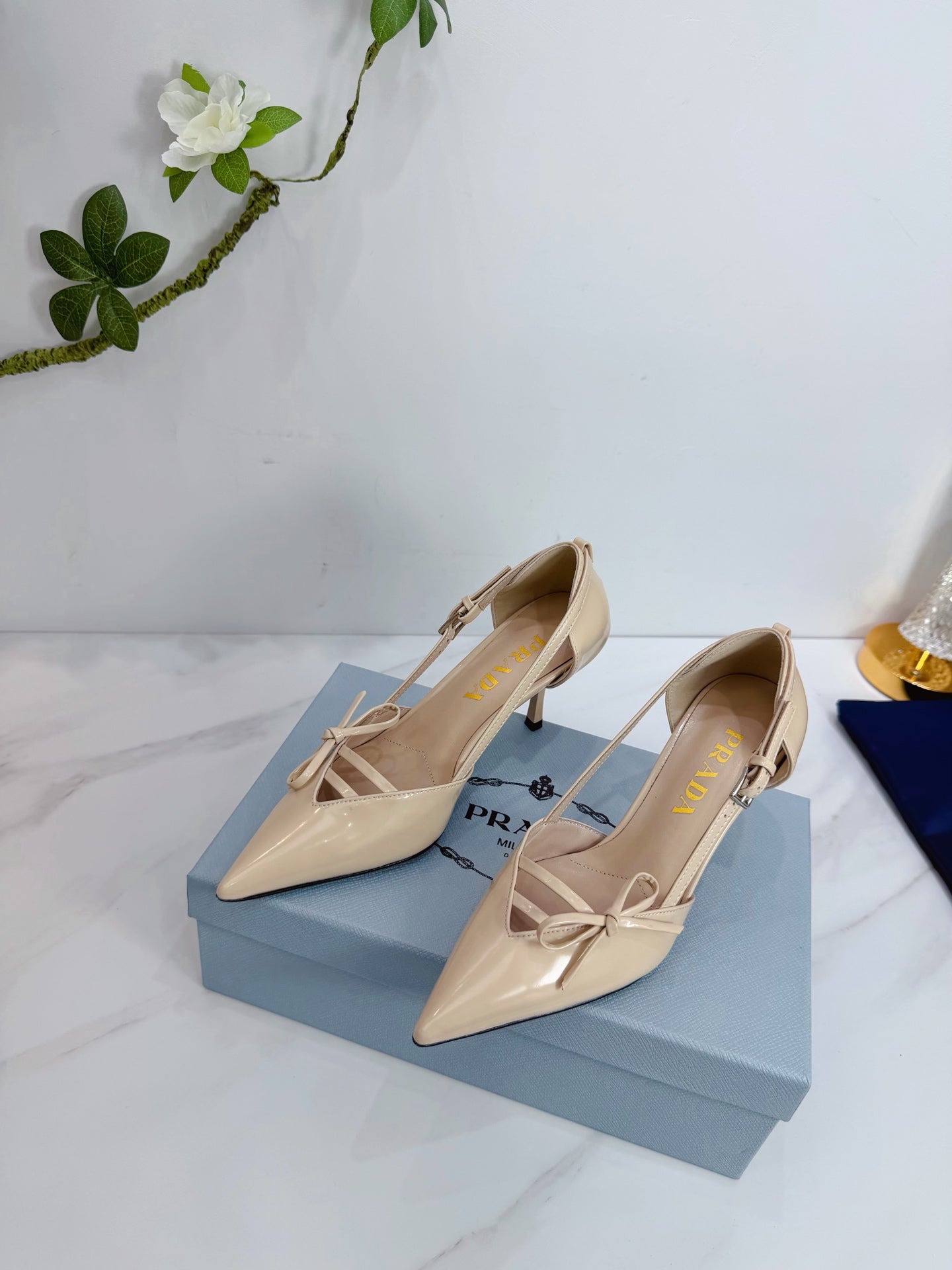 PRA 26SS Pumps 75 Beige Patent Leather 592347