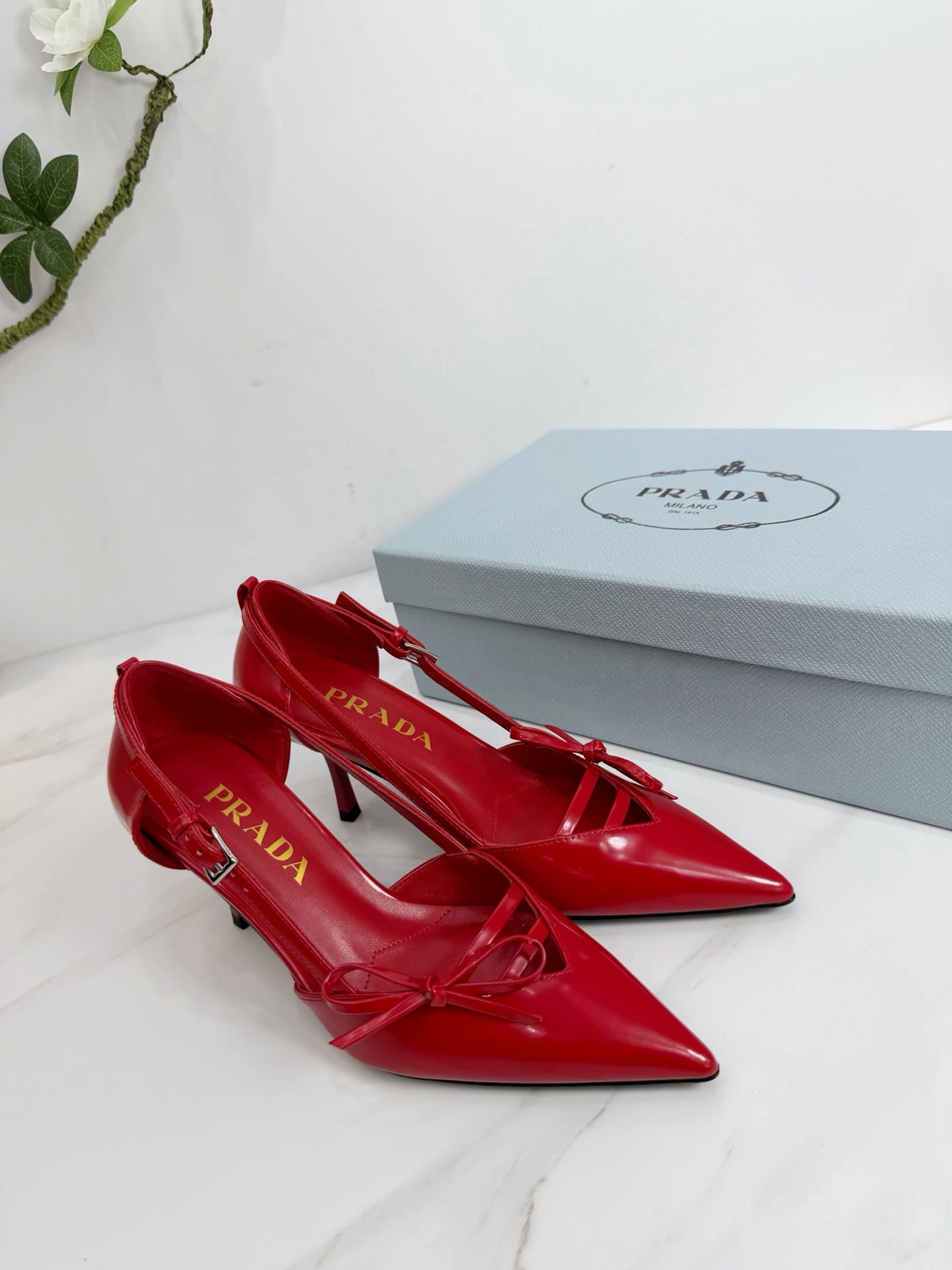 PRA 26SS Pumps 75 Red Patent Leather 592348
