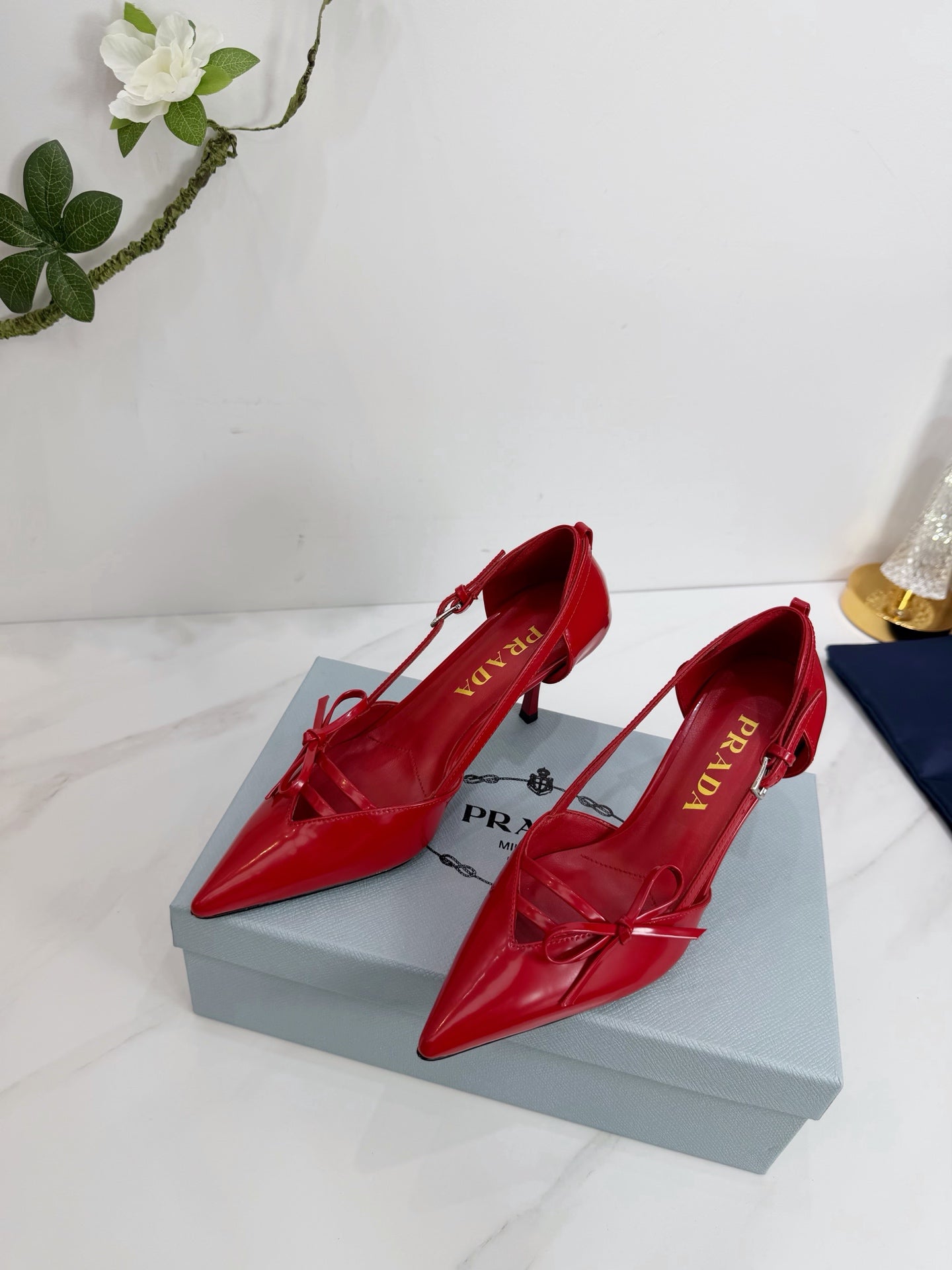 PRA 26SS Pumps 75 Red Patent Leather 592348