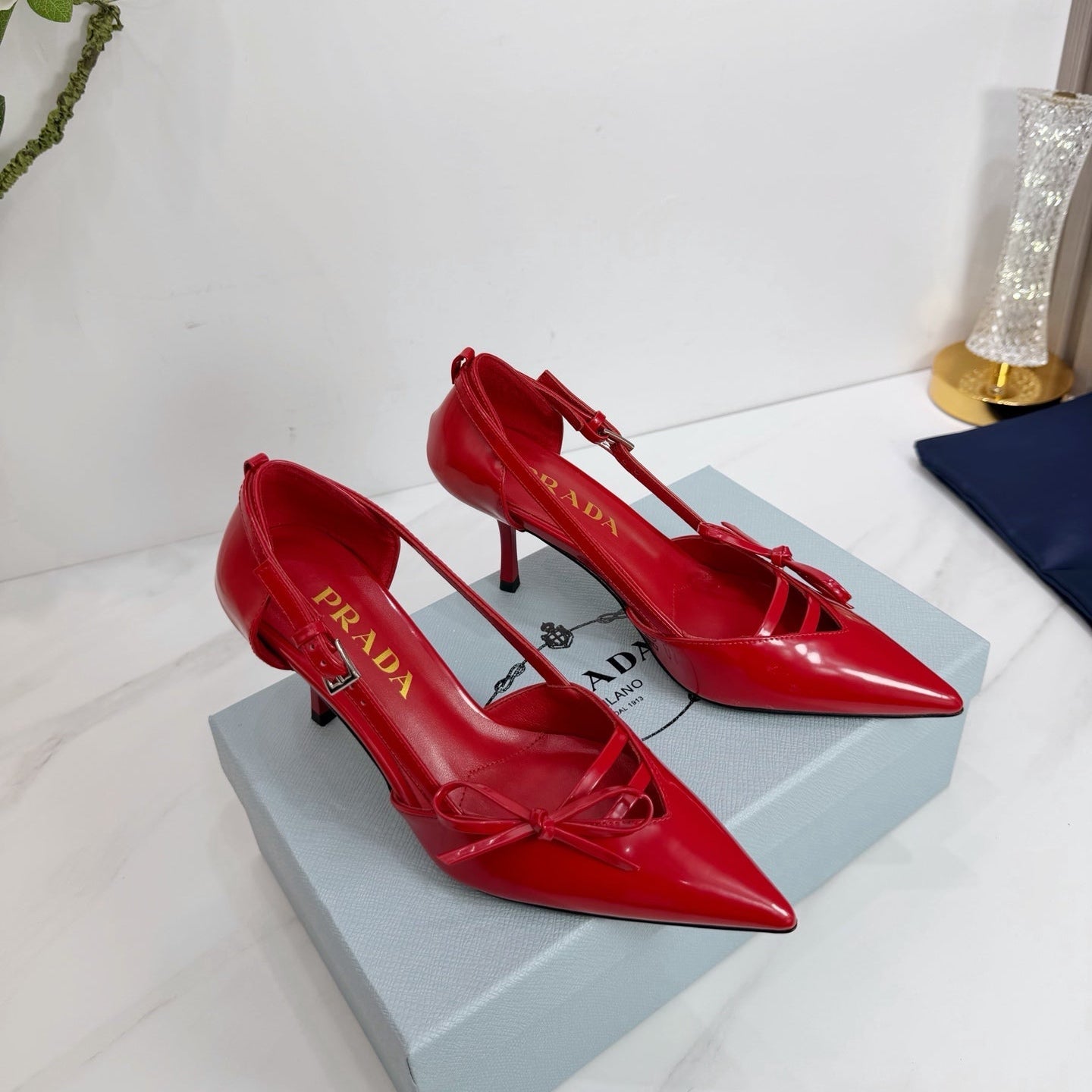 PRA 26SS Pumps 75 Red Patent Leather 592348