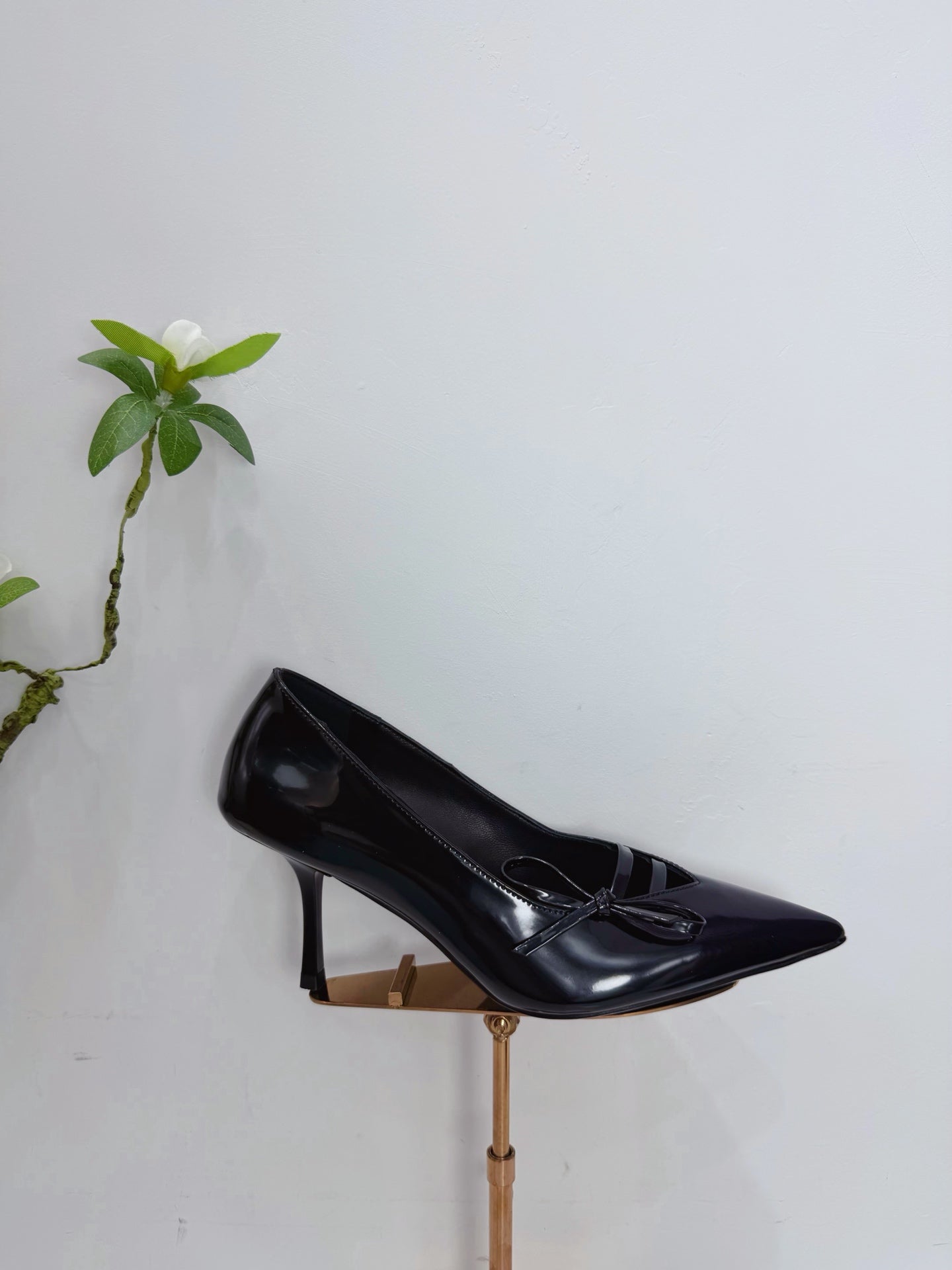 PRA 26SS High Heels Pumps 75 Black Patent Leather 592352