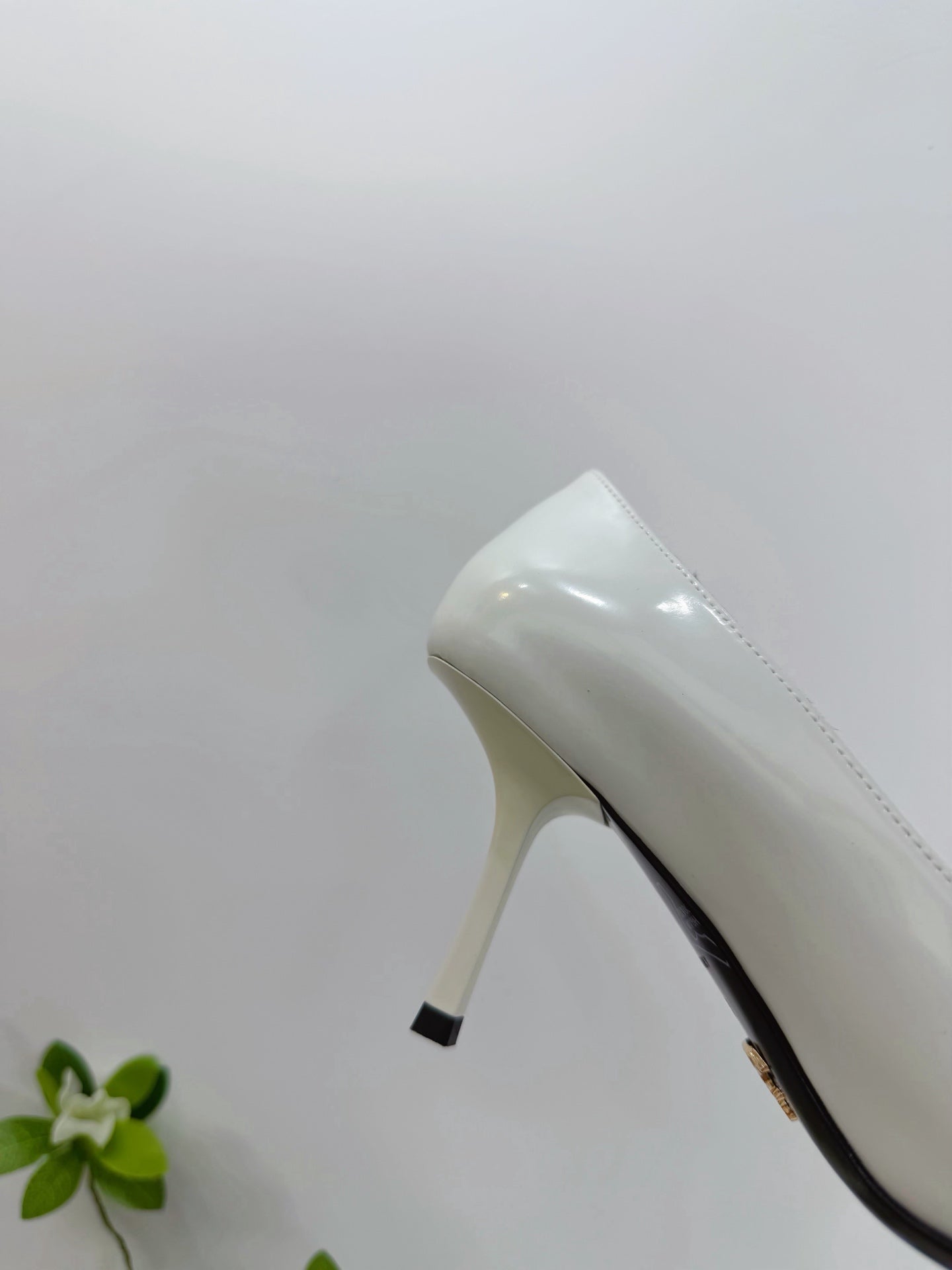 PRA 26SS High Heels Pumps 75 White Patent Leather 592353