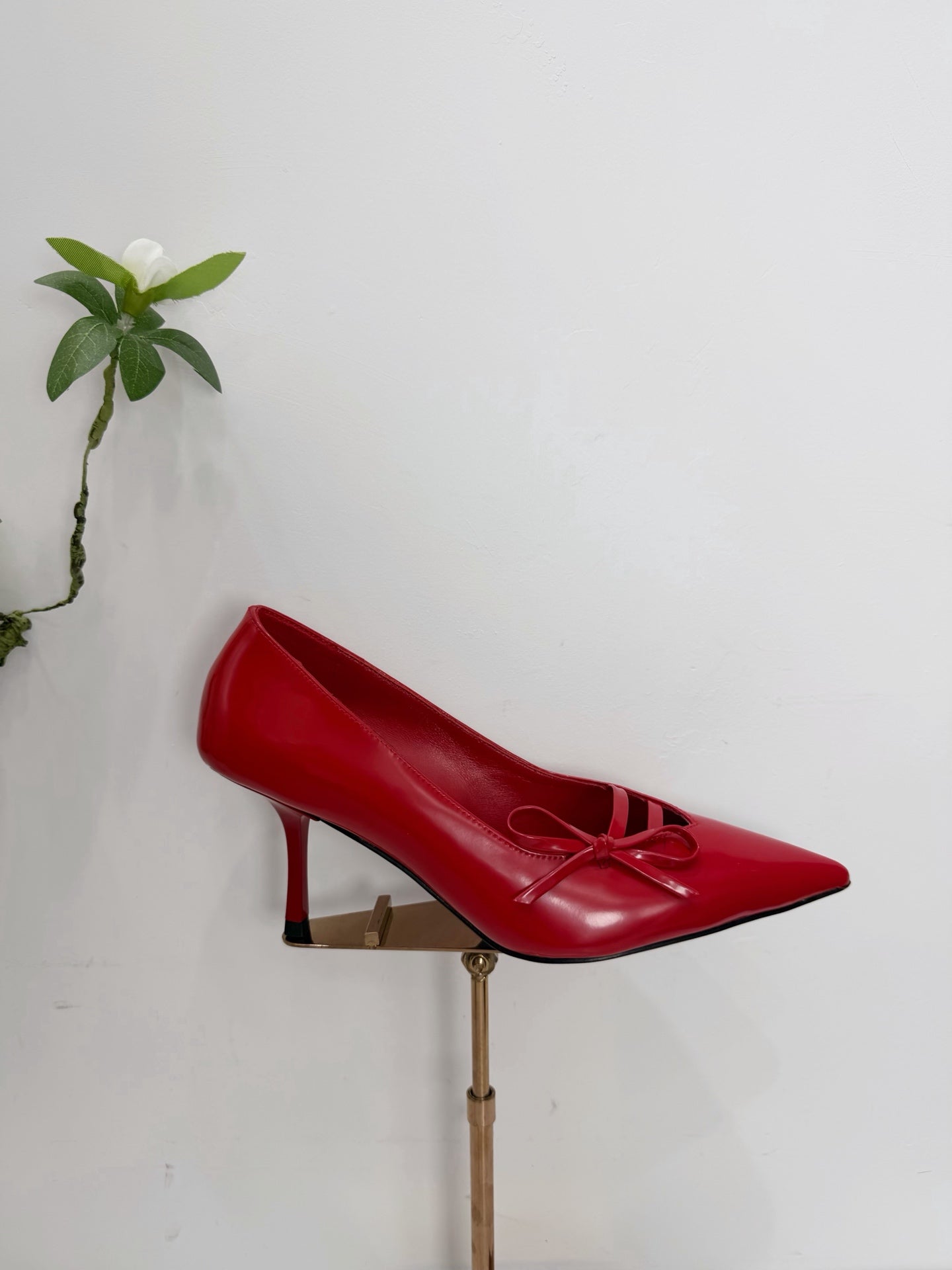 PRA 26SS High Heels Pumps 75 Red Patent Leather 592354