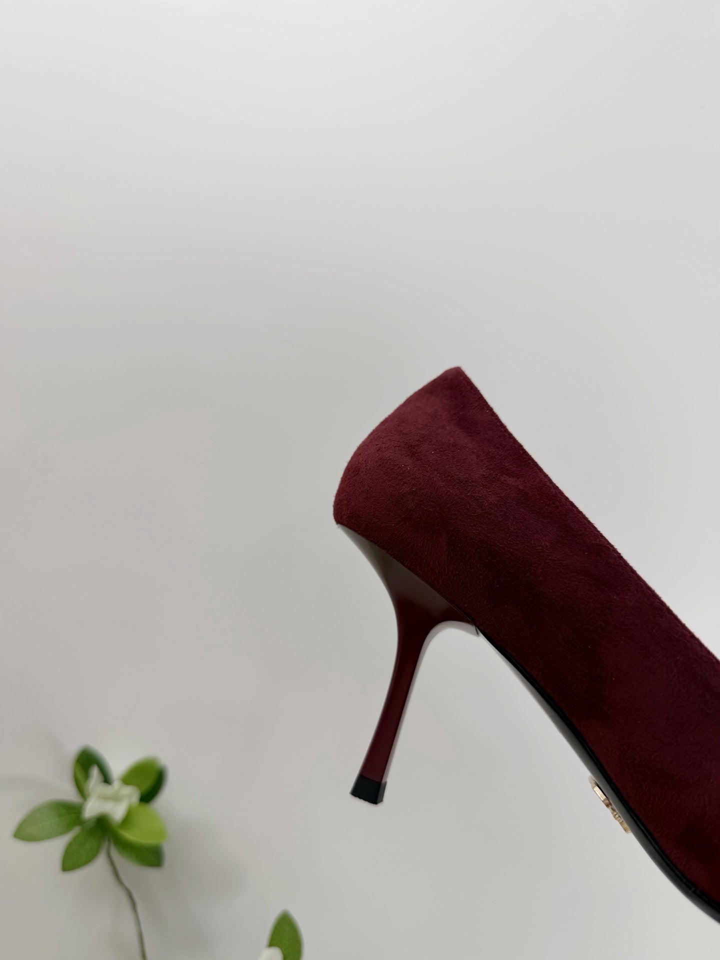 PRA 26SS High Heels Pumps 75 Burgundy Suede 592357