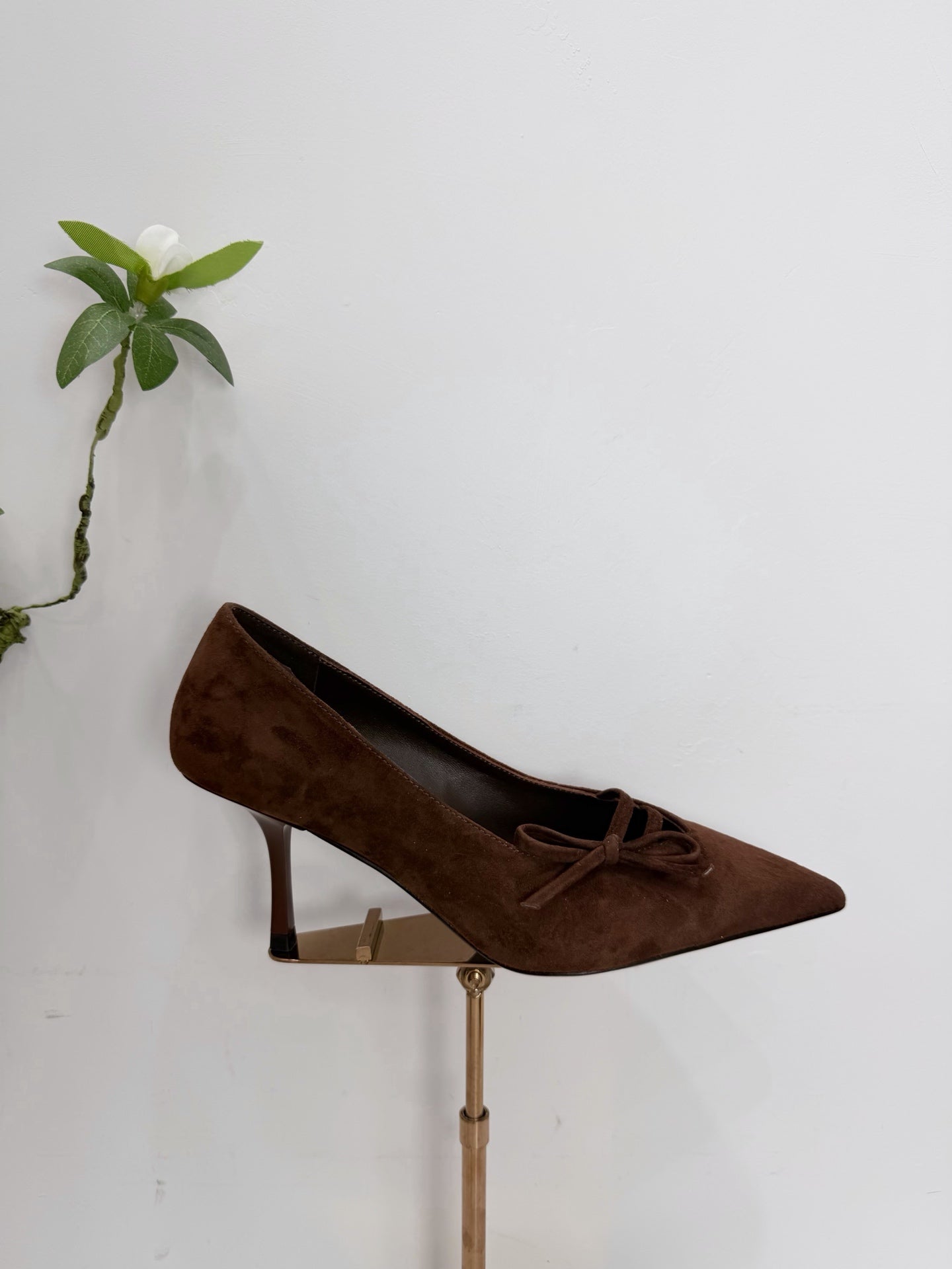 PRA 26SS High Heels Pumps 75 Dark Brown Suede 592358