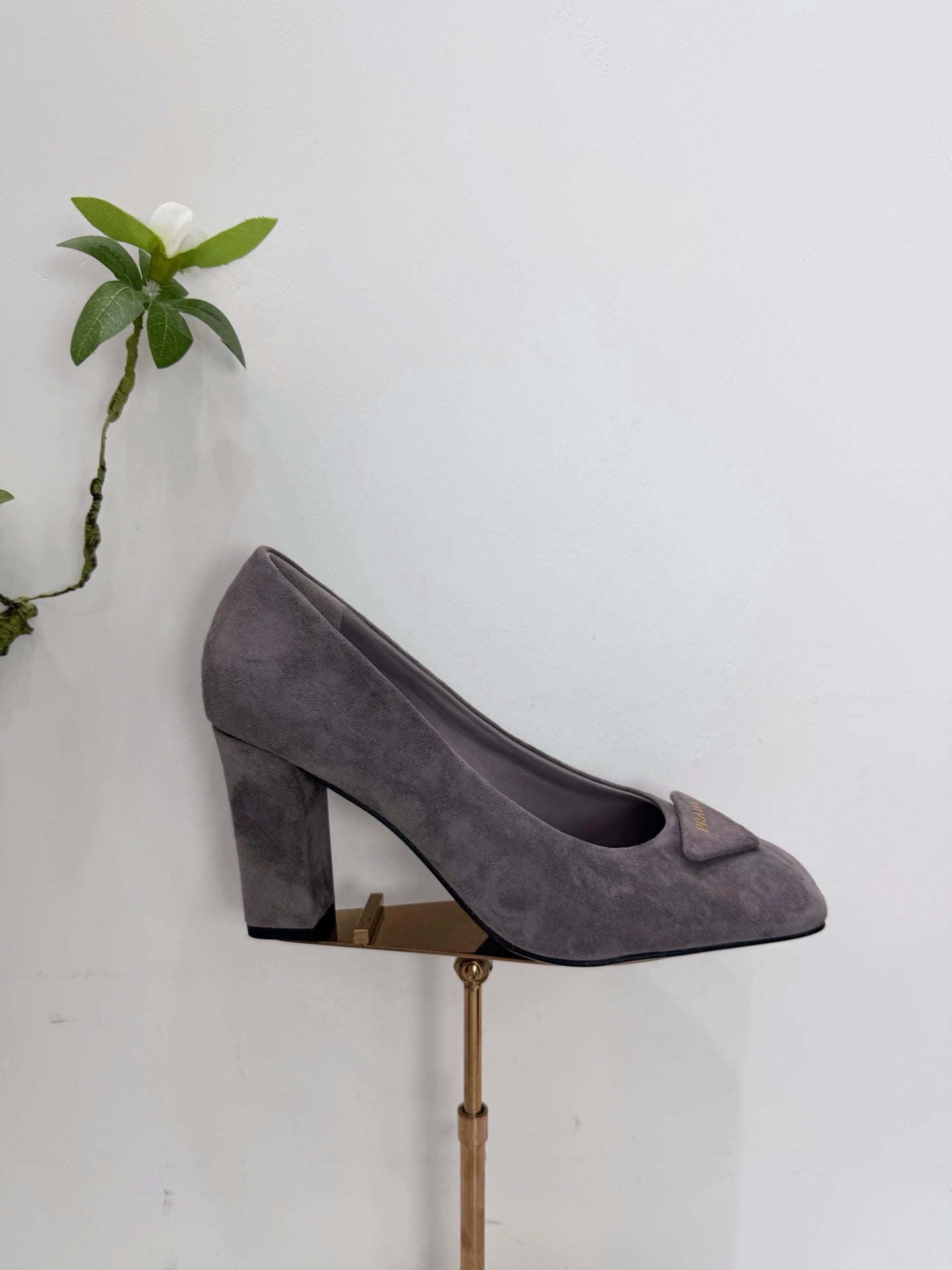 PRA 26SS High Heel Pump 85 Gray Suede 592368