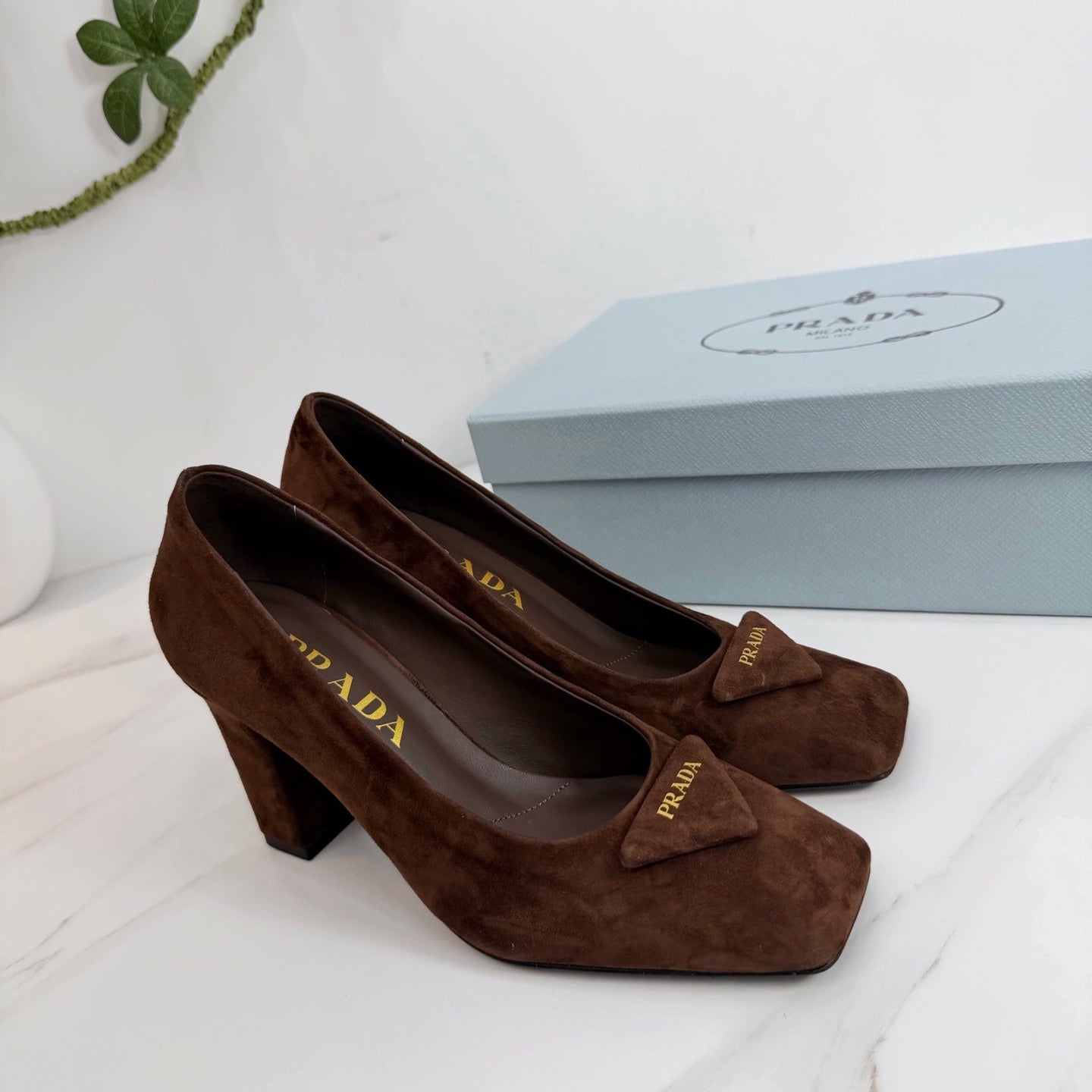 PRA 26SS High Heel Pump 85 Brown Suede 592369