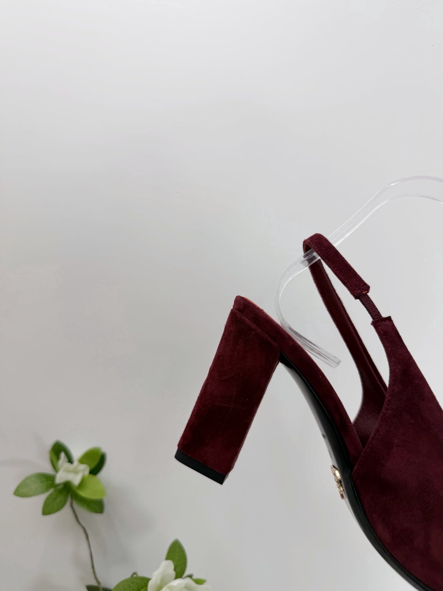 PRA 26SS Slingback 85 Burgundy Suede 592365