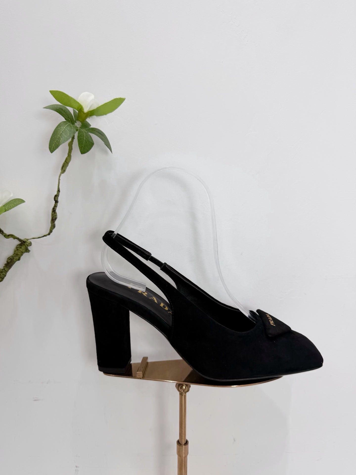 PRA 26SS Slingback 85 Black Suede 592373