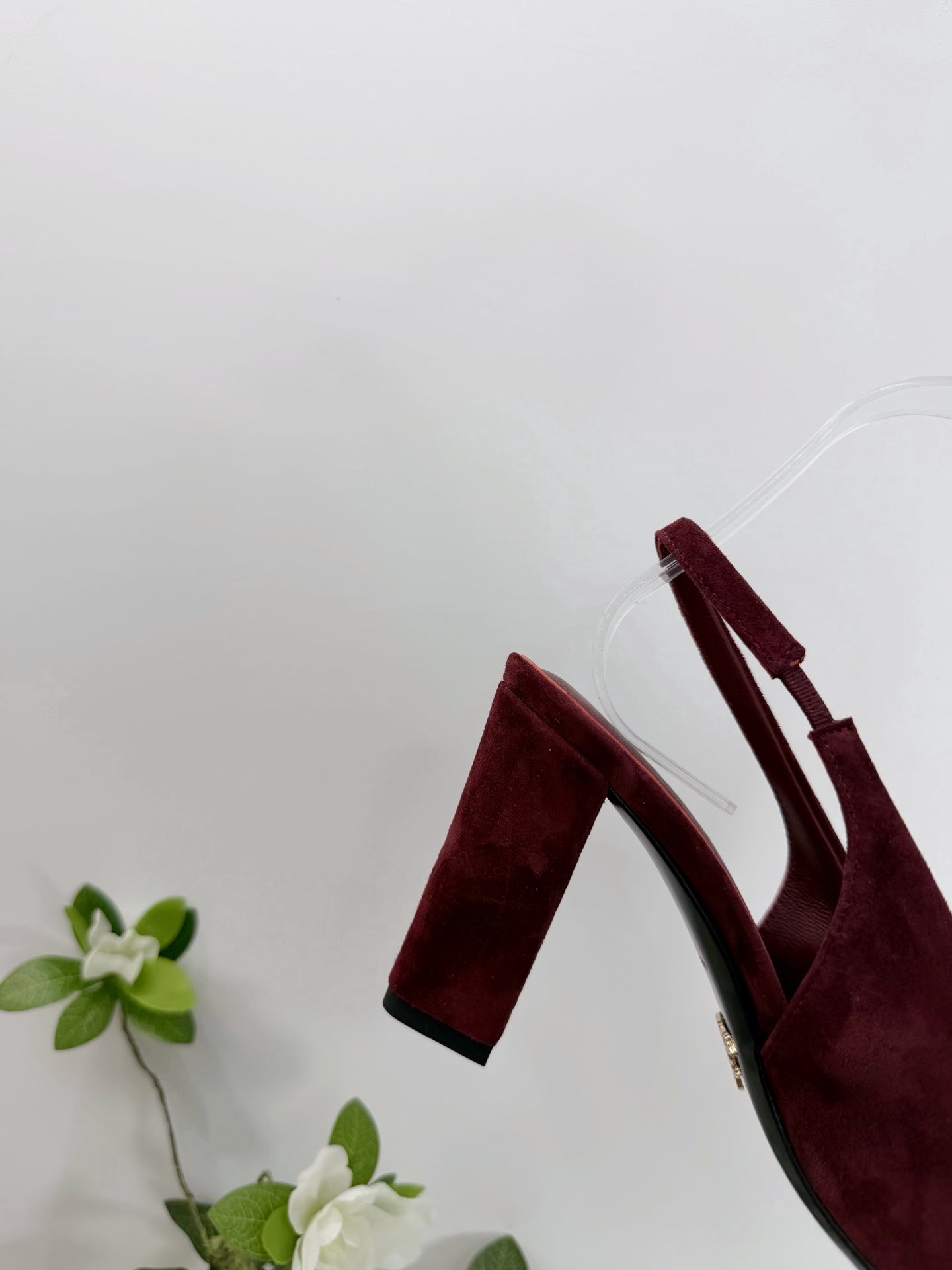 PRA 26SS Slingback 85 Burgundy Suede 592371