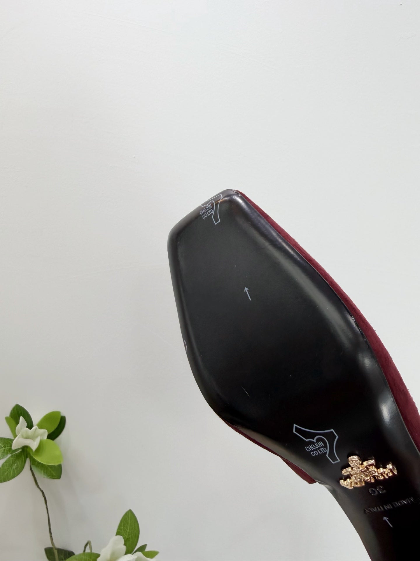 PRA 26SS Slingback 85 Burgundy Suede 592371