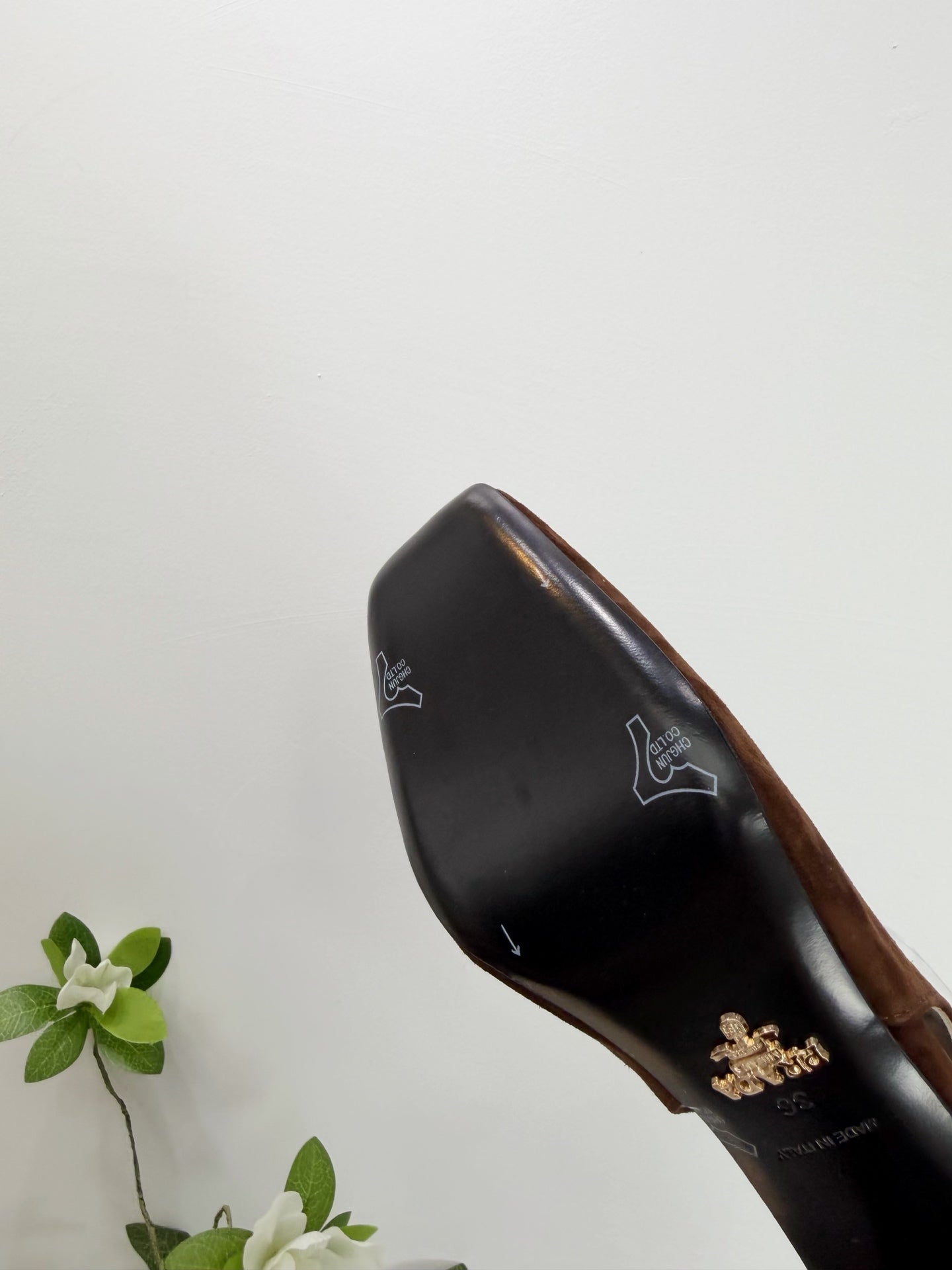 PRA 26SS Slingback 85 Dark Brown Suede 592374