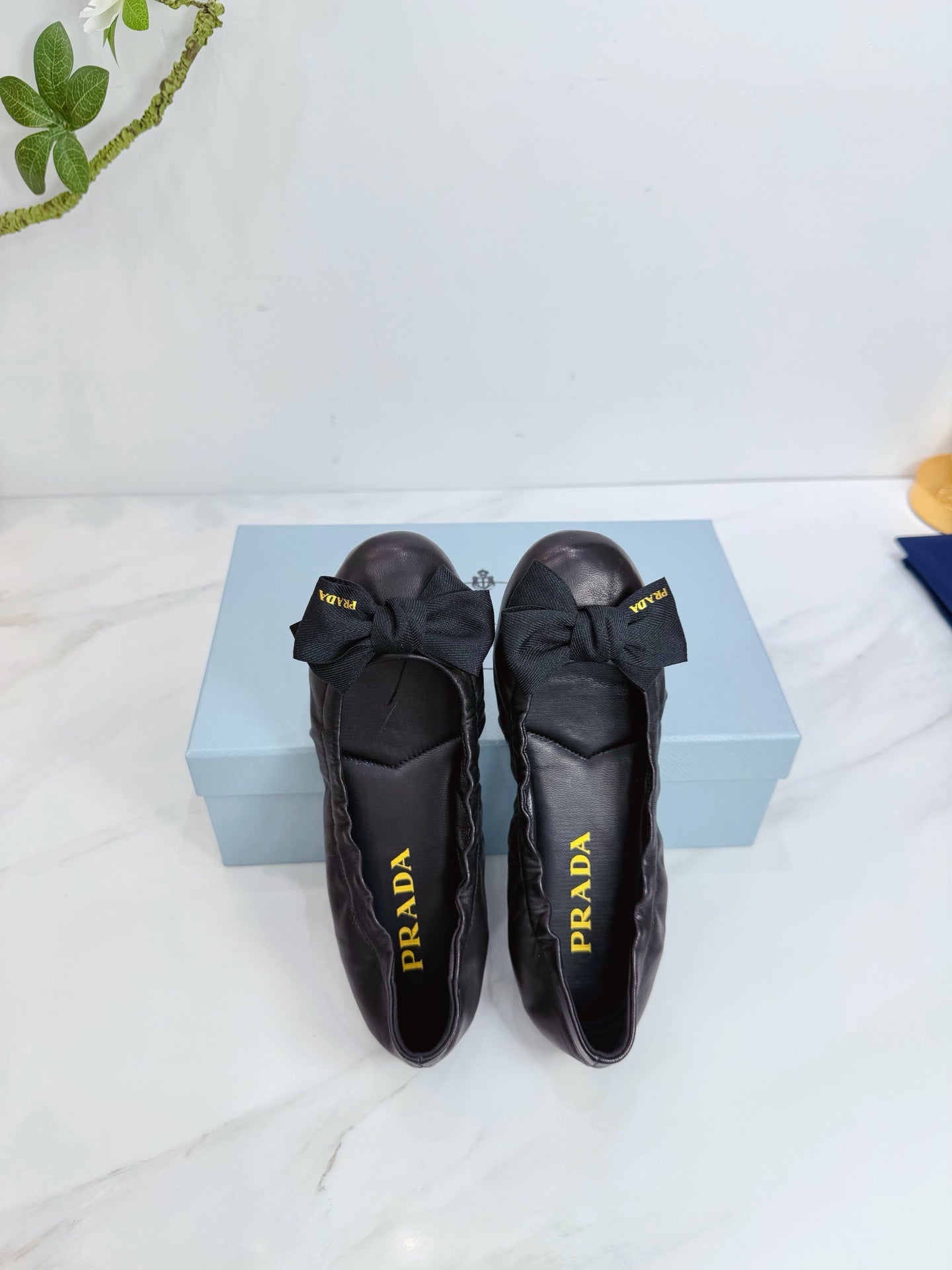 PRA 26SS Ballet Flat Black Sheepskin 592392