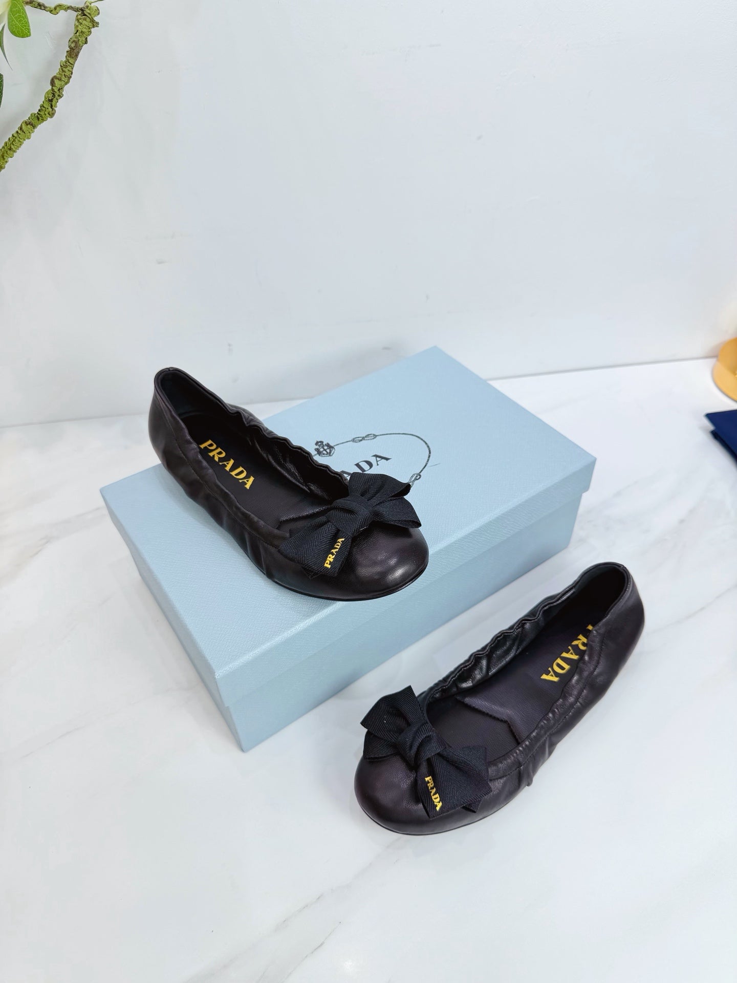 PRA 26SS Ballet Flat Black Sheepskin 592392