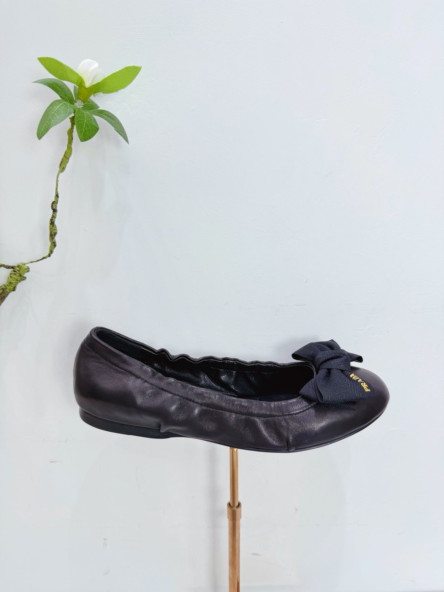 PRA 26SS Ballet Flat Black Sheepskin 592392