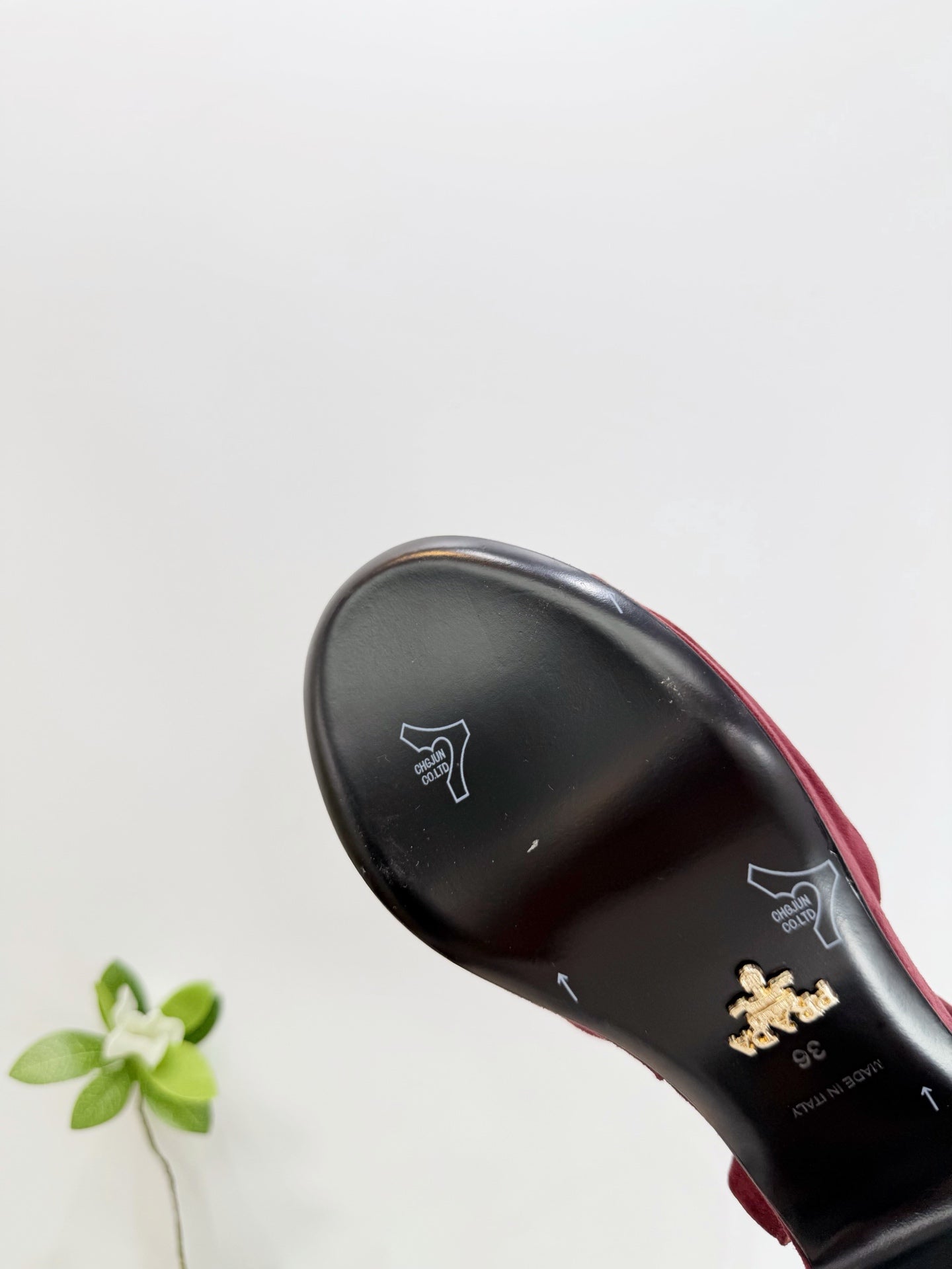 PRA 26SS Platform Sandals 75 Red Suede Sheepskin 592380