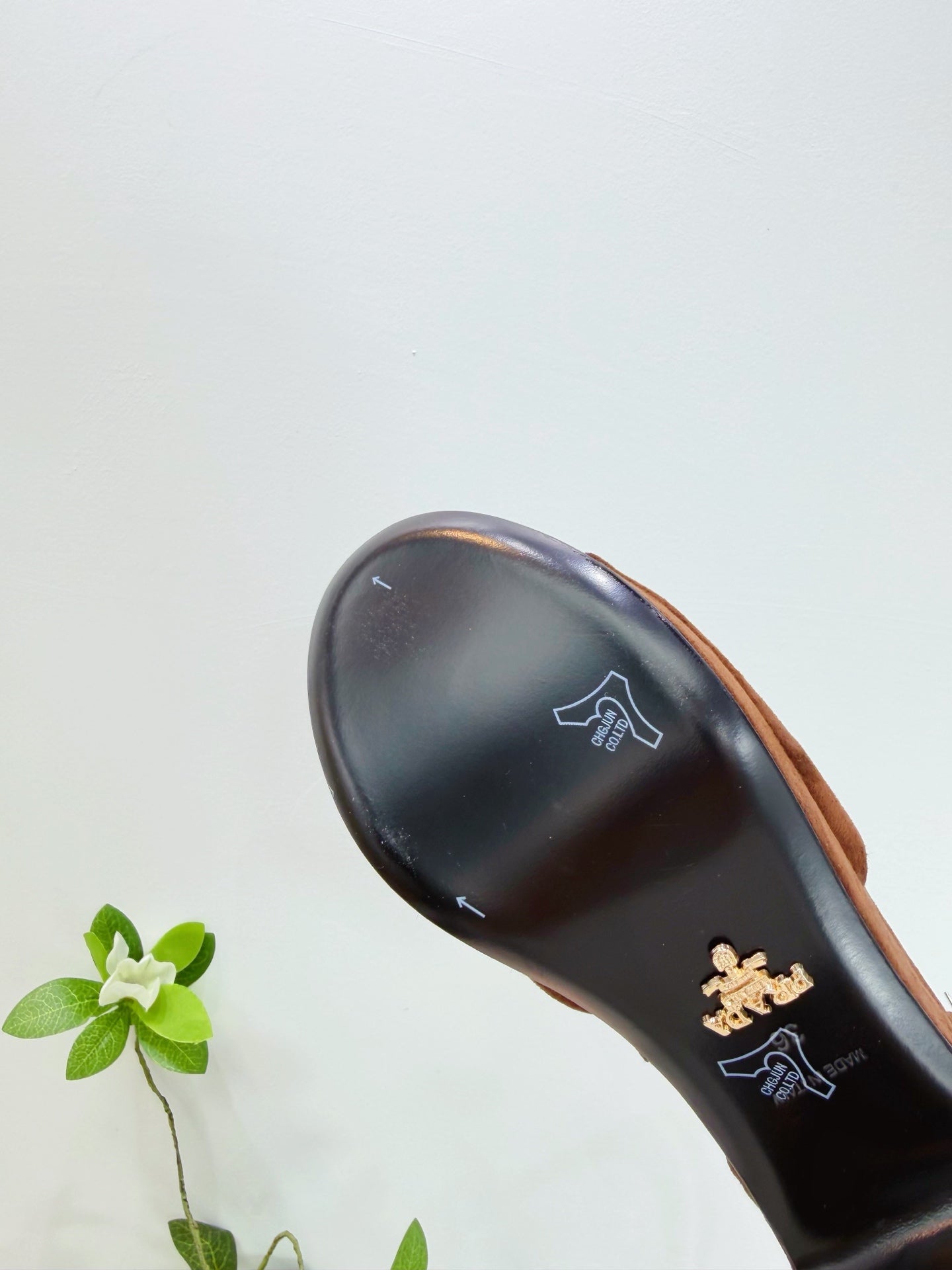 PRA 26SS Platform Sandals 75 Dark Brown Suede Sheepskin 592382