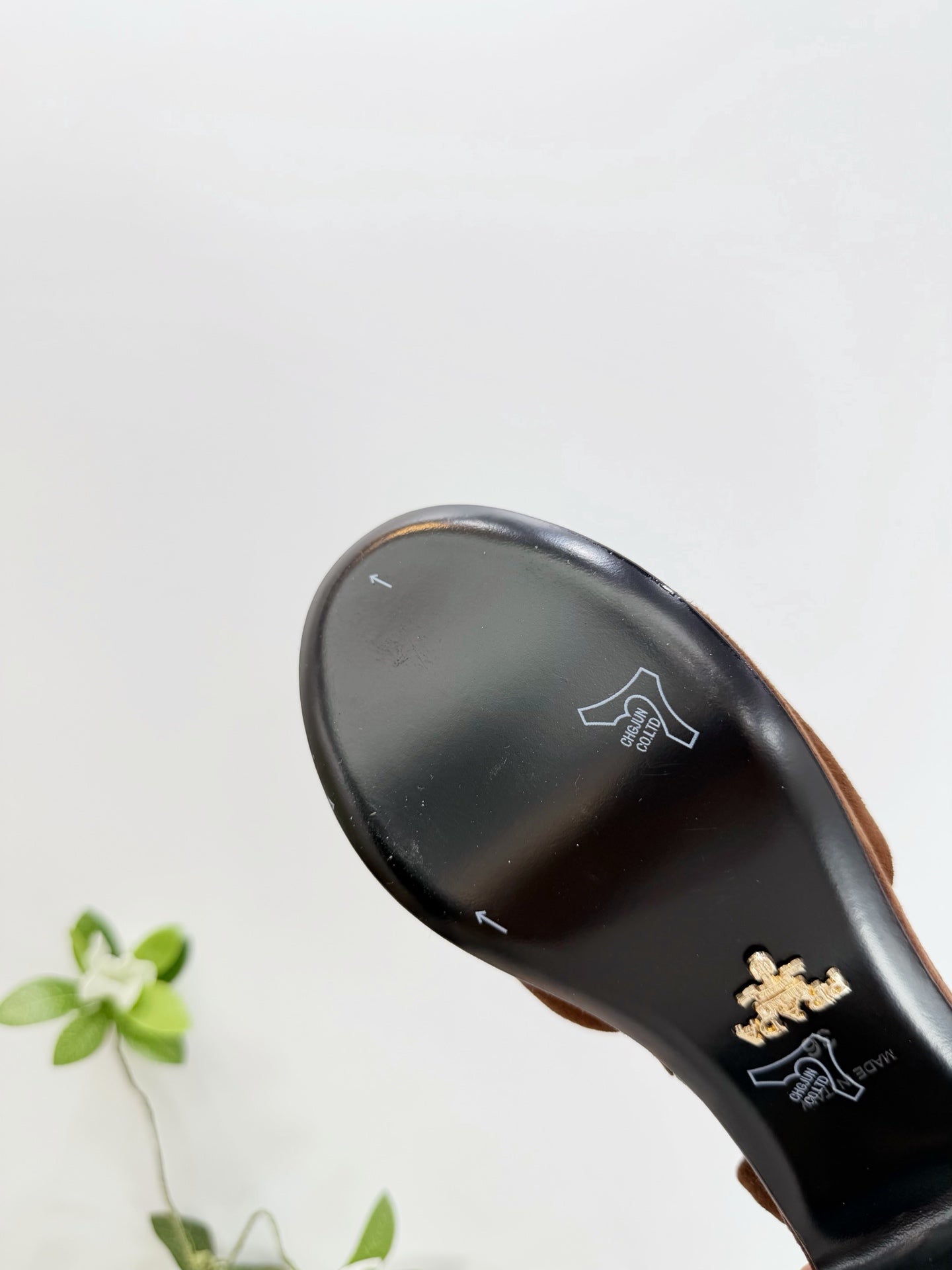 PRA 26SS Platform Sandals 75 Dark Brown Suede Sheepskin 592389