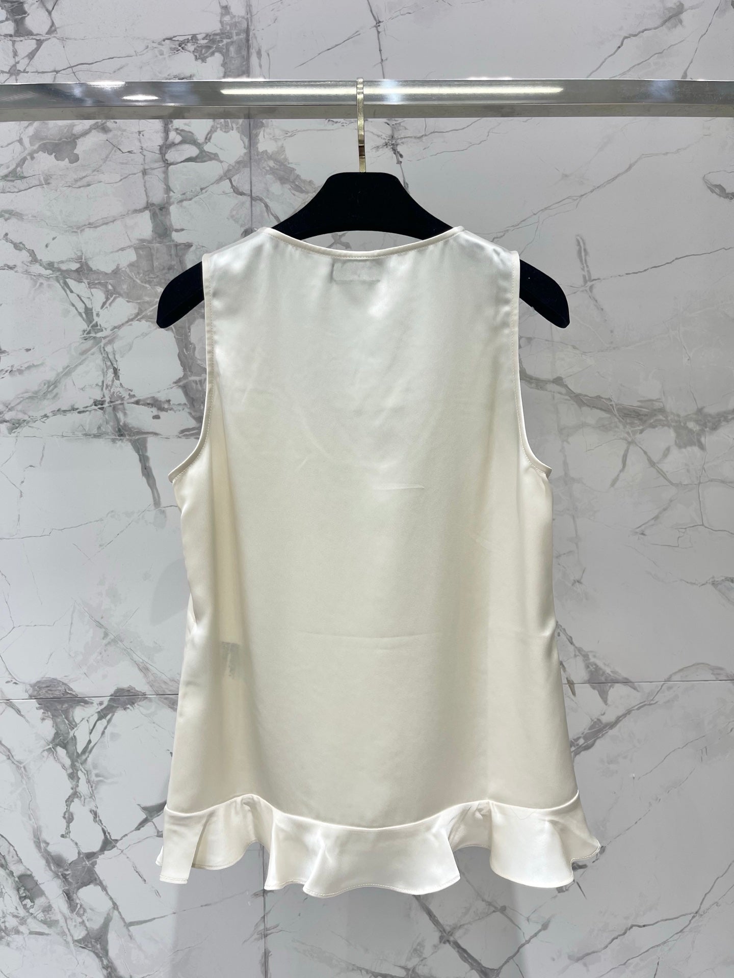 Chanel 2026 Ruffled Acetate Sleeveless Vest Acetate 454297