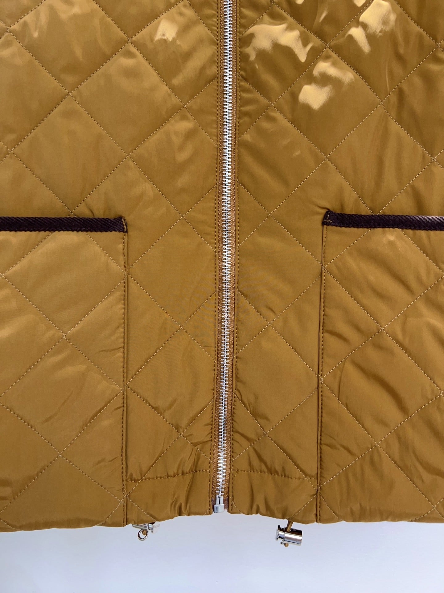 Prada 2025 Quilted Jacket Camel Polyester