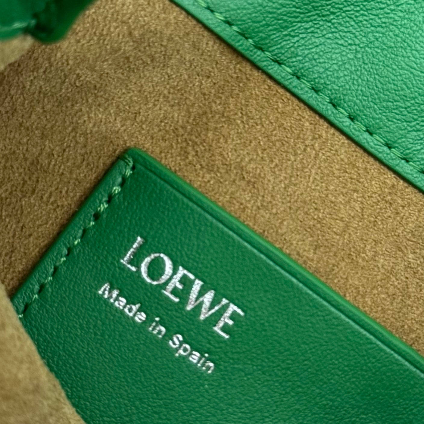 Loewe Pebble Hobo Bag 22 Green Calfskin 280584