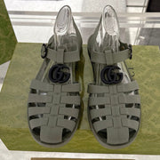 GC 25 Black Double G Sandal Dark Green Rubber 292428
