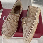 GC 2025 Espadrille With Horsebit Brown Canvas 292457