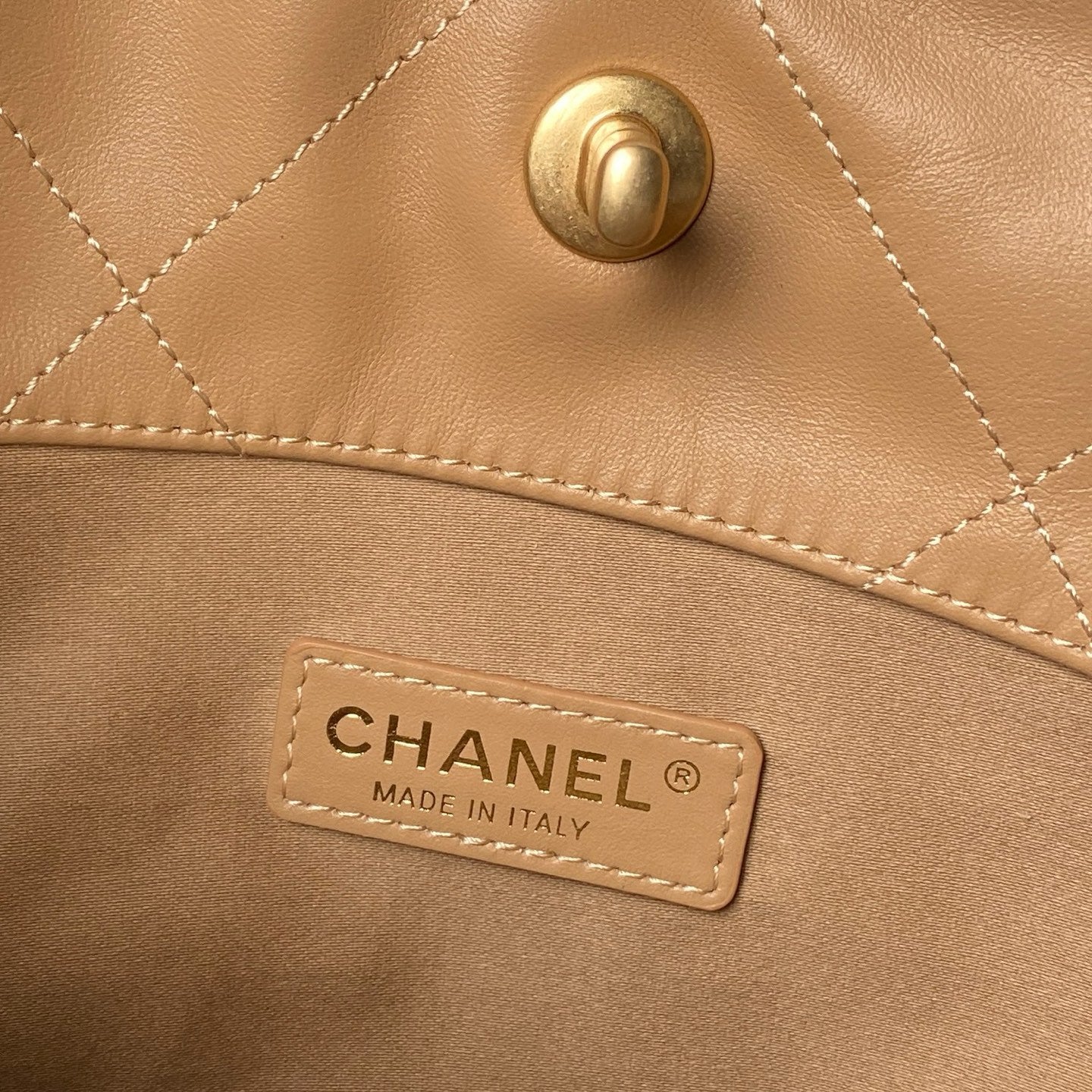 Chanel 2025 Bag 28cm Beige Calfskin 318241