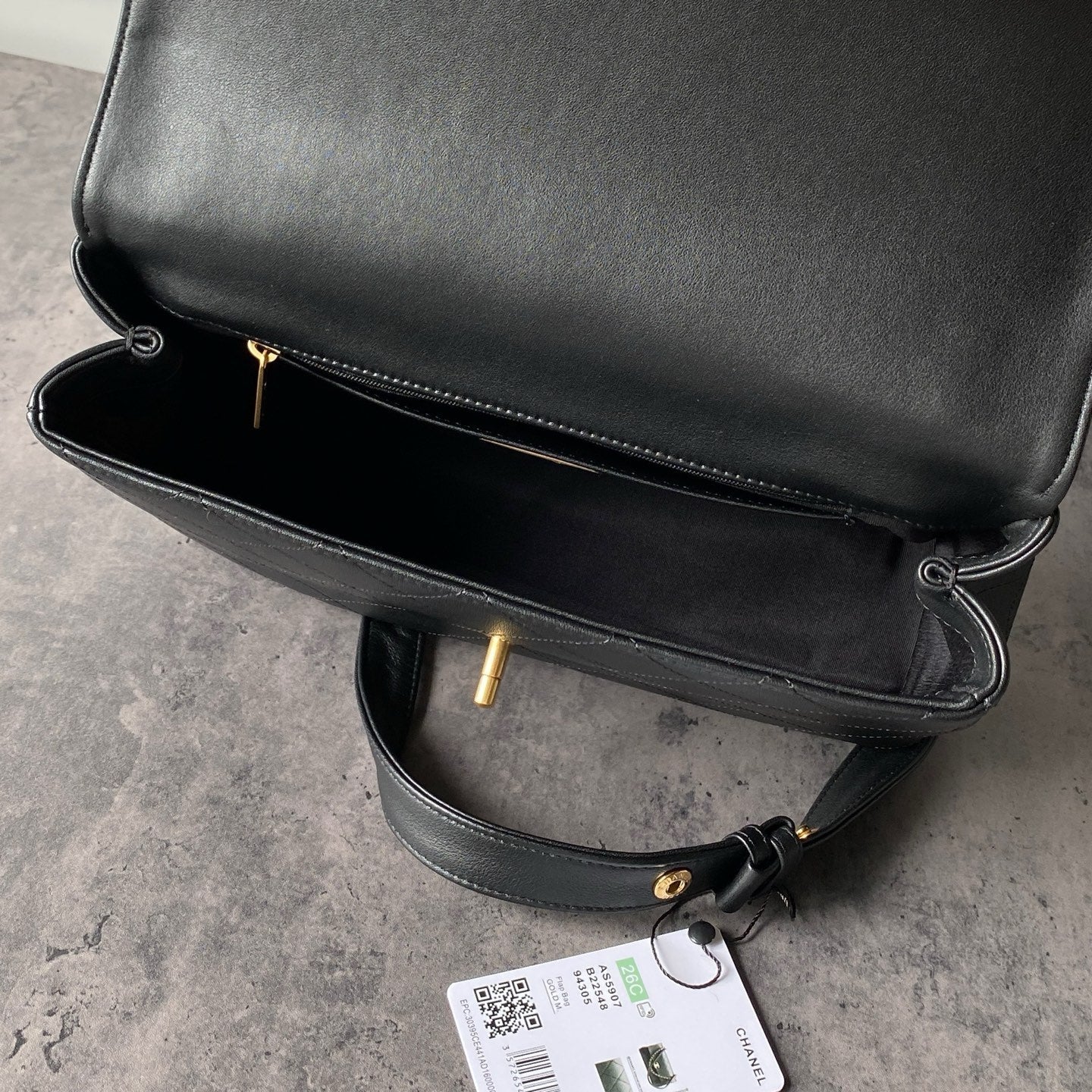 Chanel 2026 Flap Bag 29cm Black Calfskin with Gold Hardware