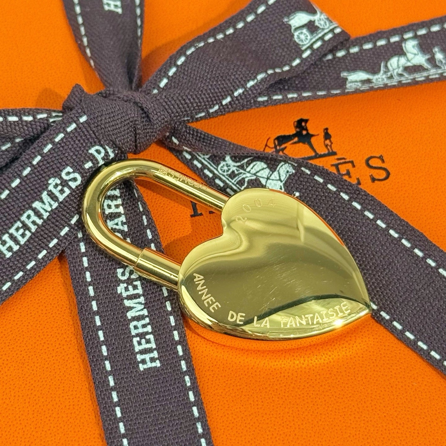 HM Heart-shaped Lock Bag Charm