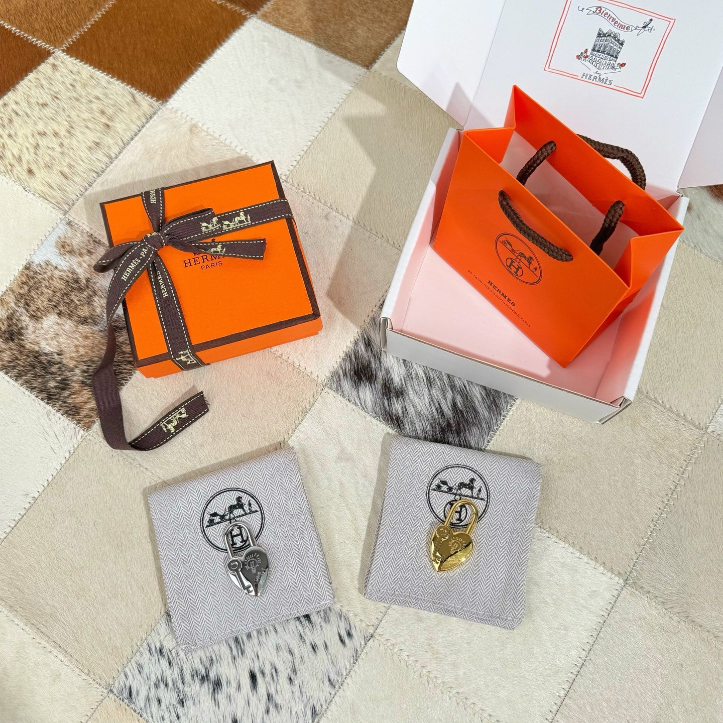 HM Heart-shaped Lock Bag Charm