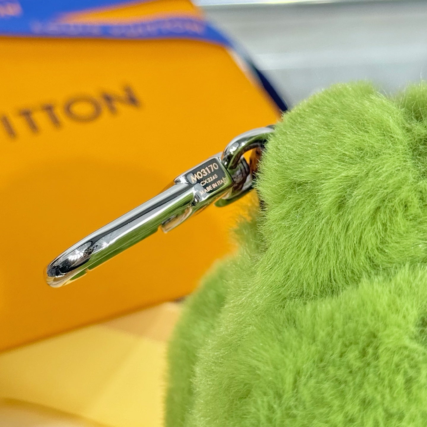 LV Lucky Trefoil Four-leaf Clover Charm Green mix Colors Wool