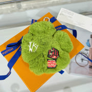 LV Lucky Trefoil Four-leaf Clover Charm Green mix Colors Wool