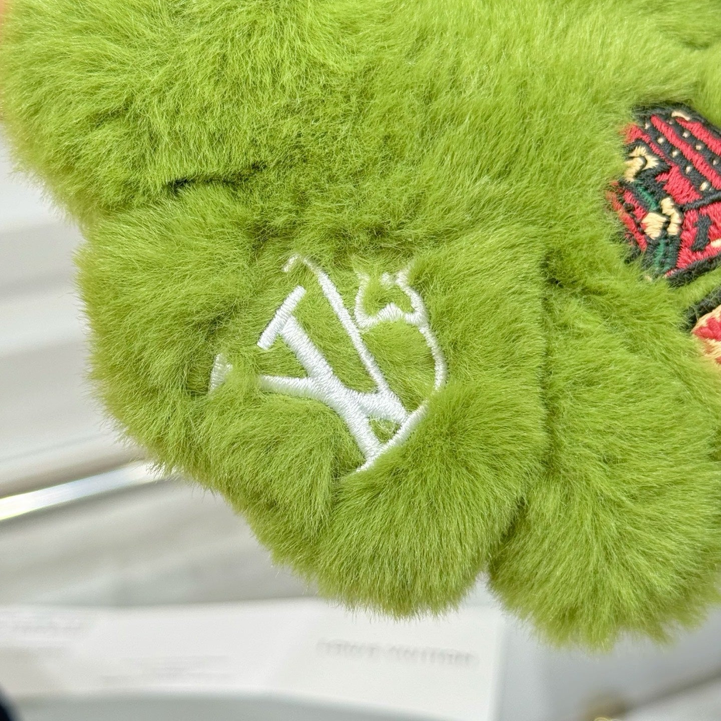 LV Lucky Trefoil Four-leaf Clover Charm Green mix Colors Wool