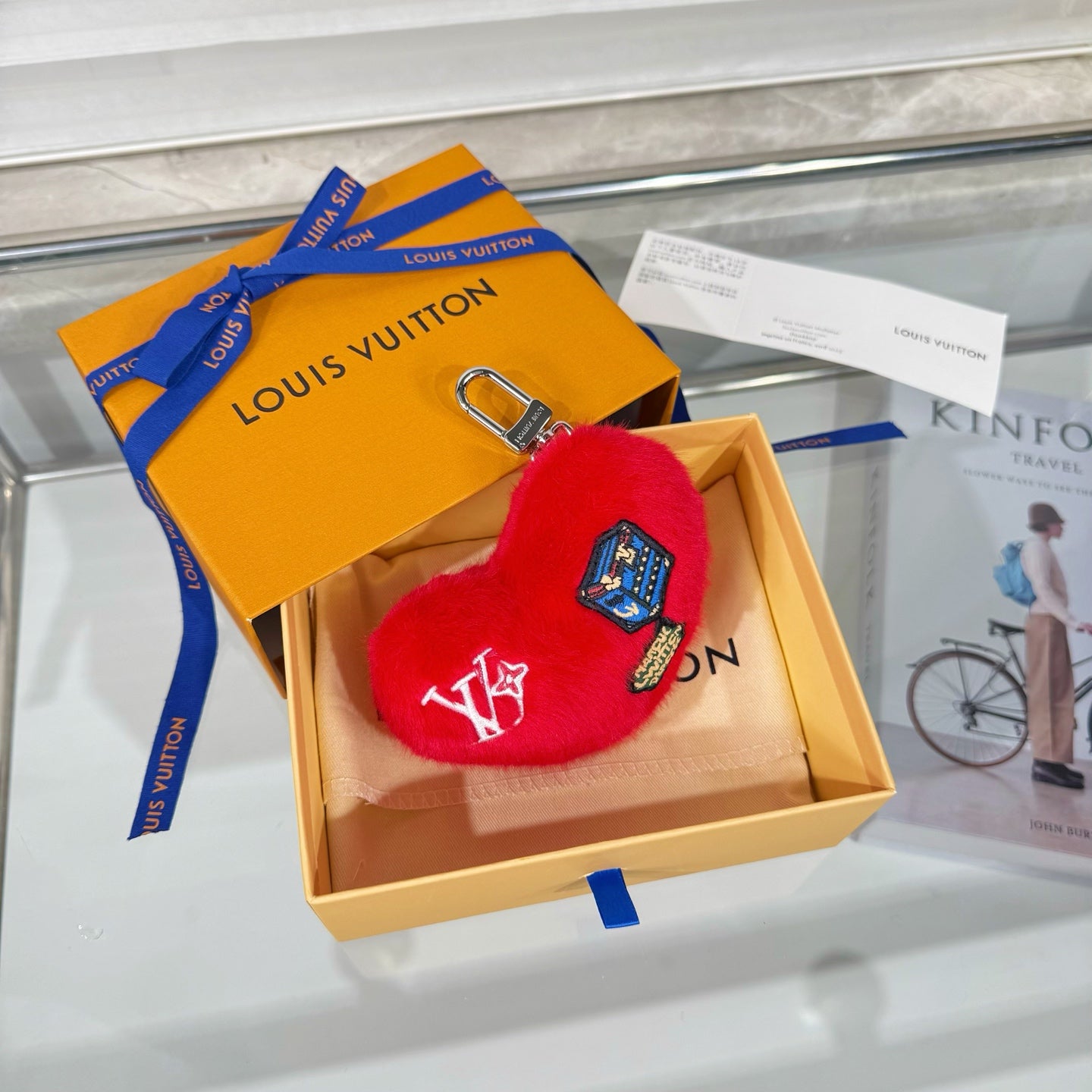 LV Lucky Heart Charm Red mix Colors Wool