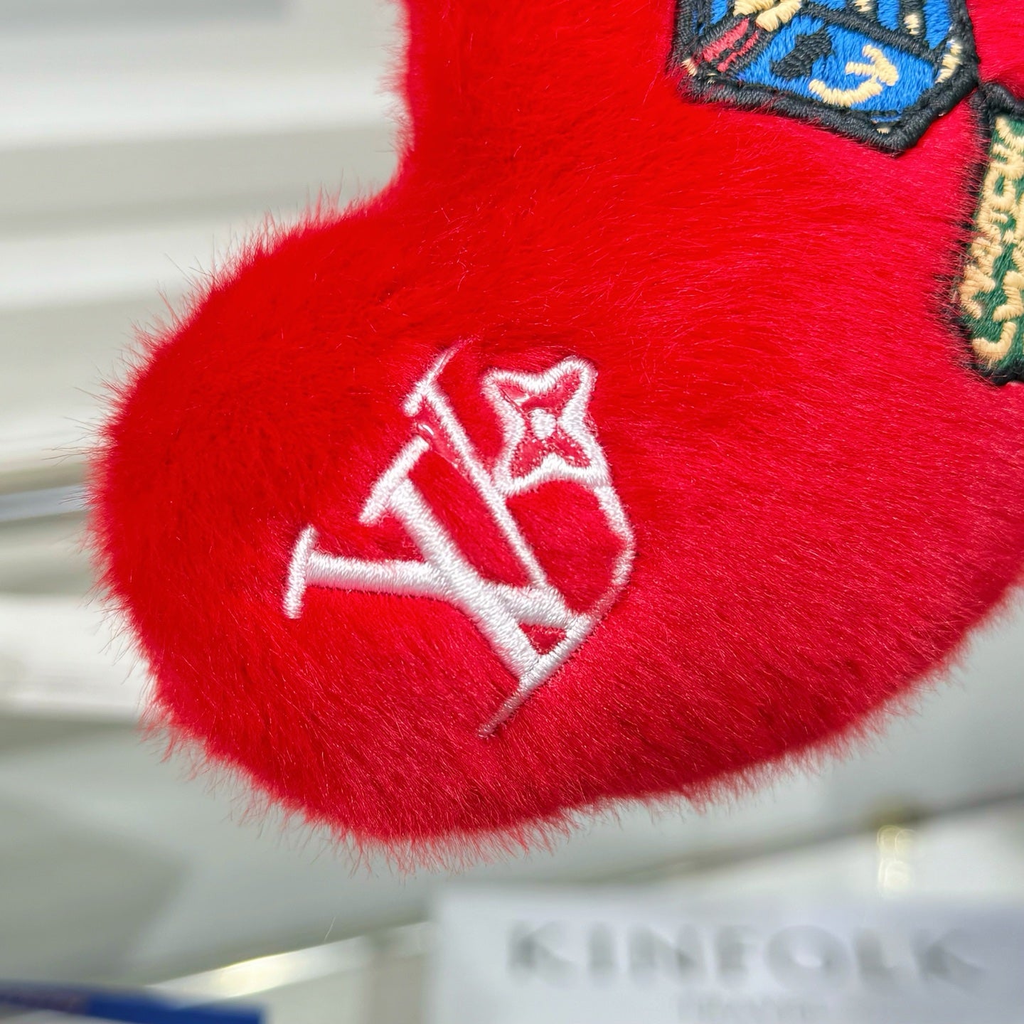 LV Lucky Heart Charm Red mix Colors Wool