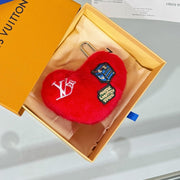LV Lucky Heart Charm Red mix Colors Wool