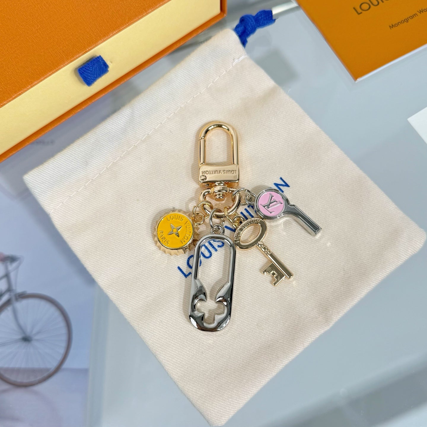 LV Whistle Keychain Charm