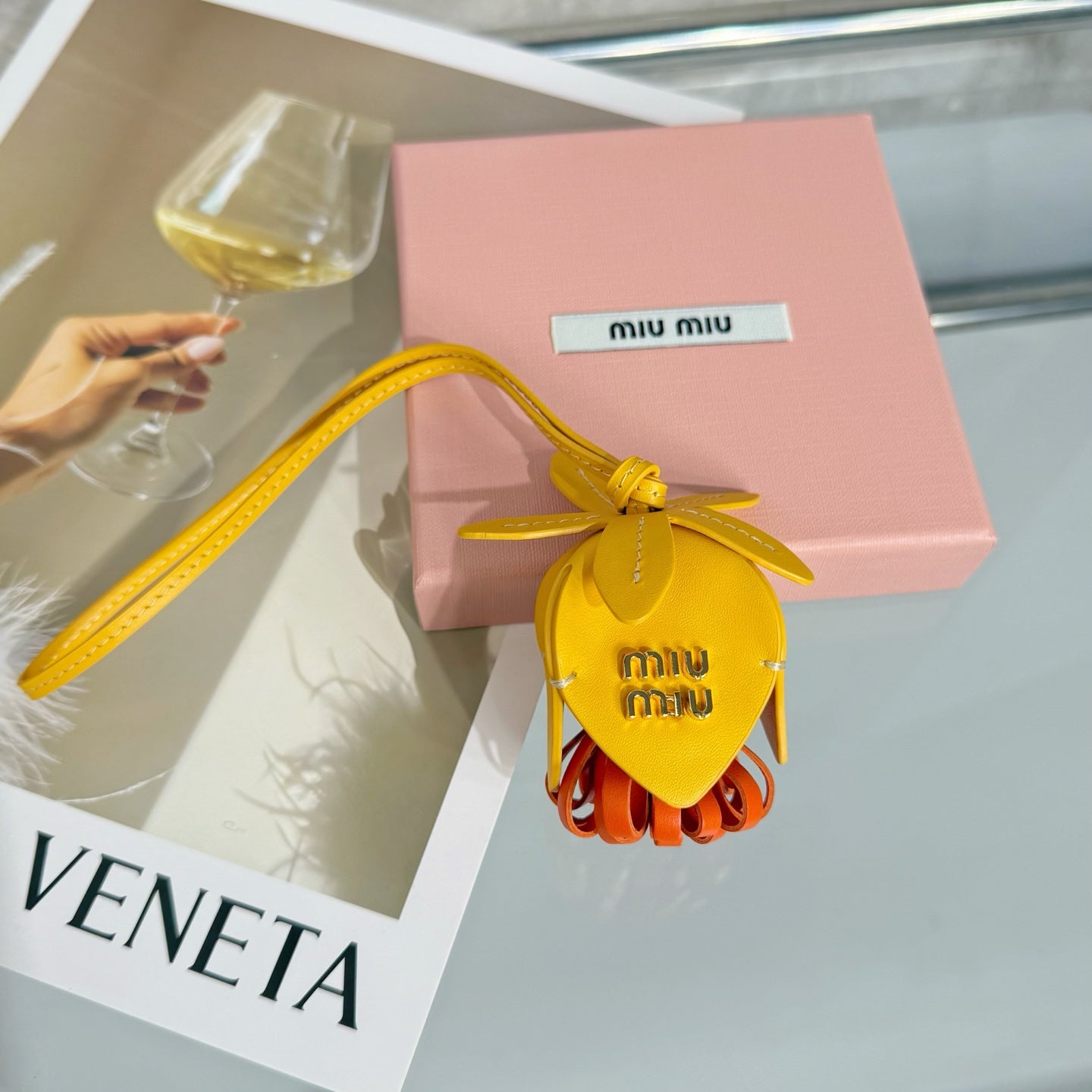 Miu Miu Trick Calfskin Bag Charm