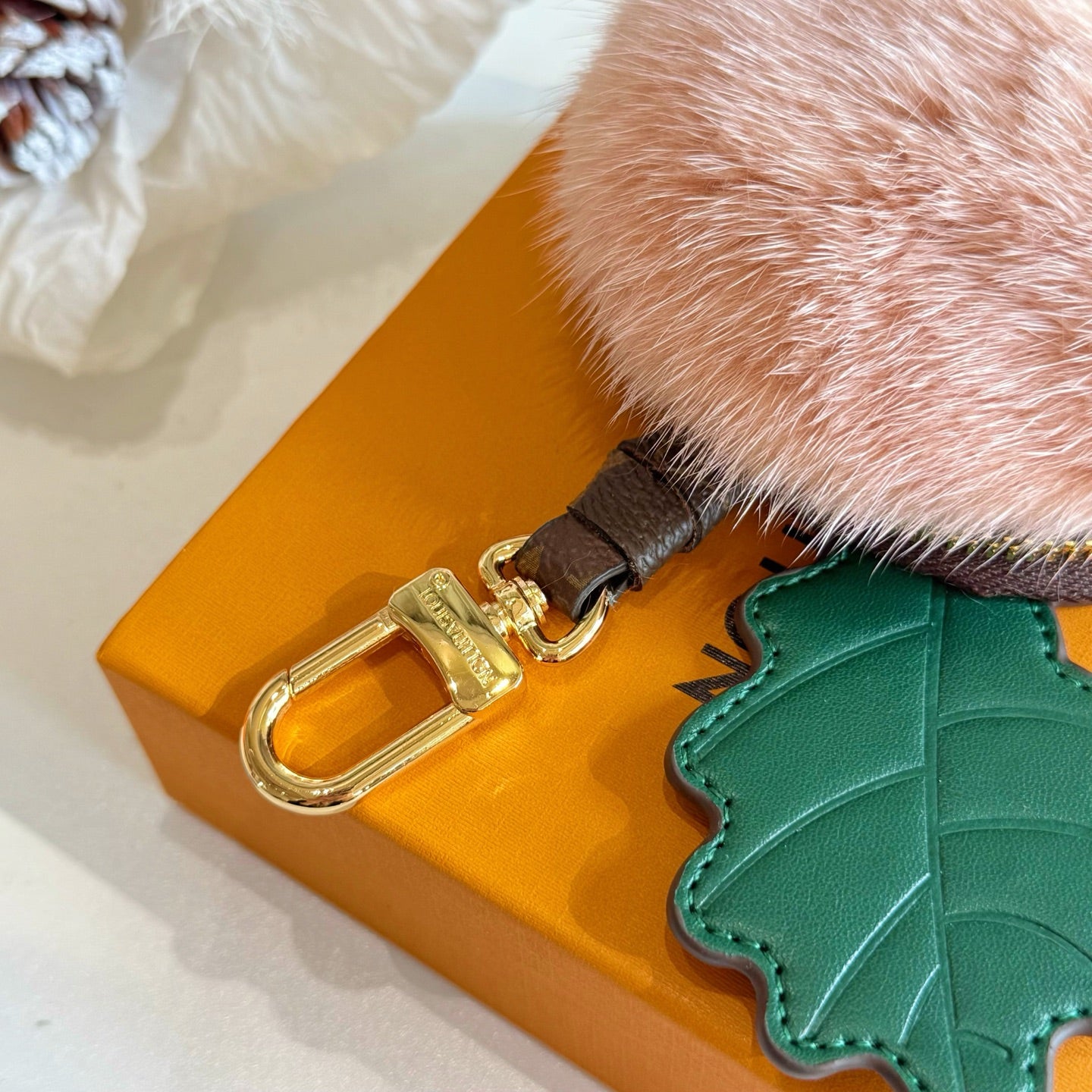 LV Acorn Pouch Charm