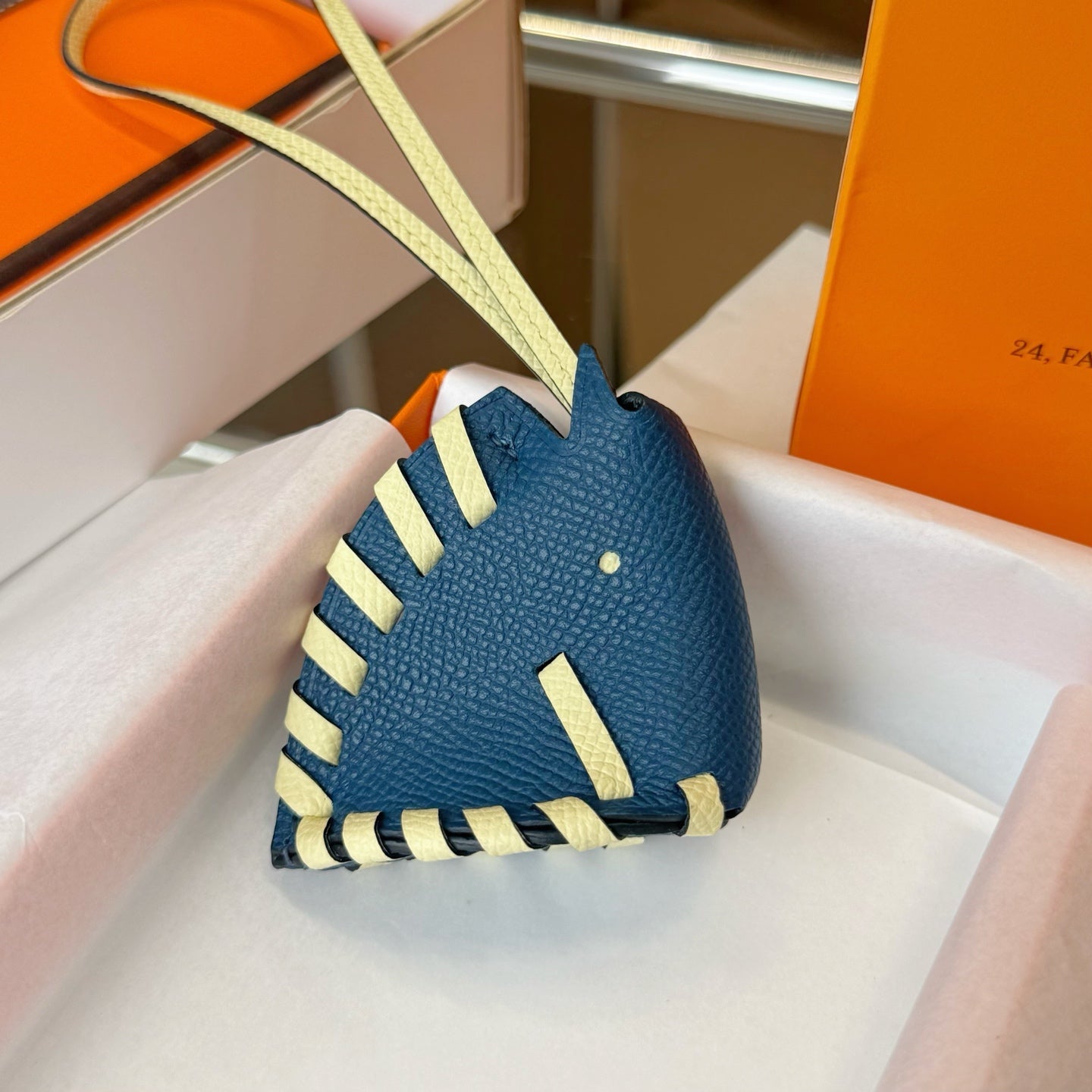 Hermes Cheval Tresse Charm Leather