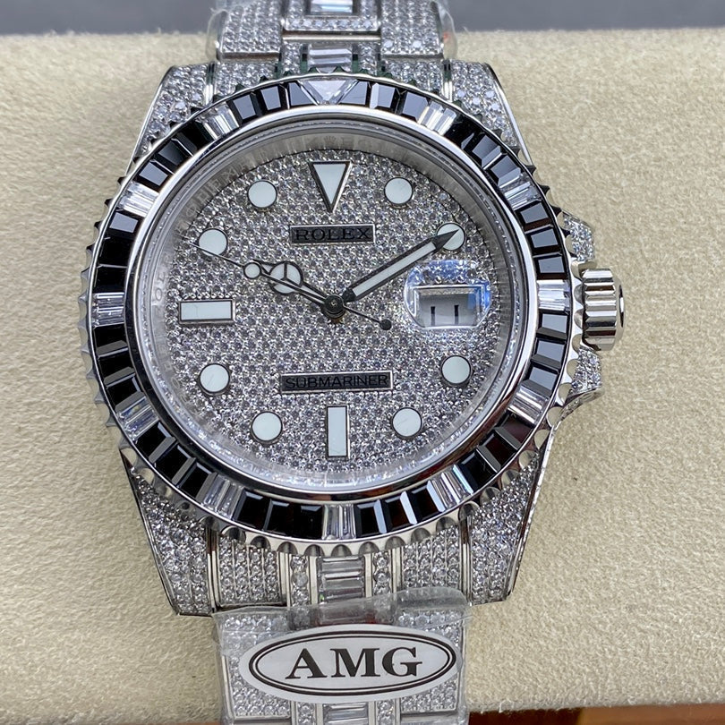 Rolex Submariner Date Black Full Diamond