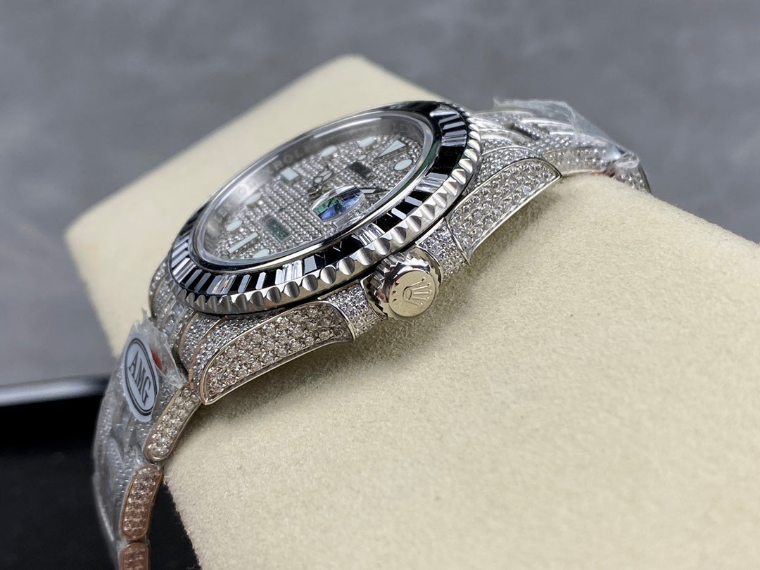 Rolex Submariner Date Black Full Diamond