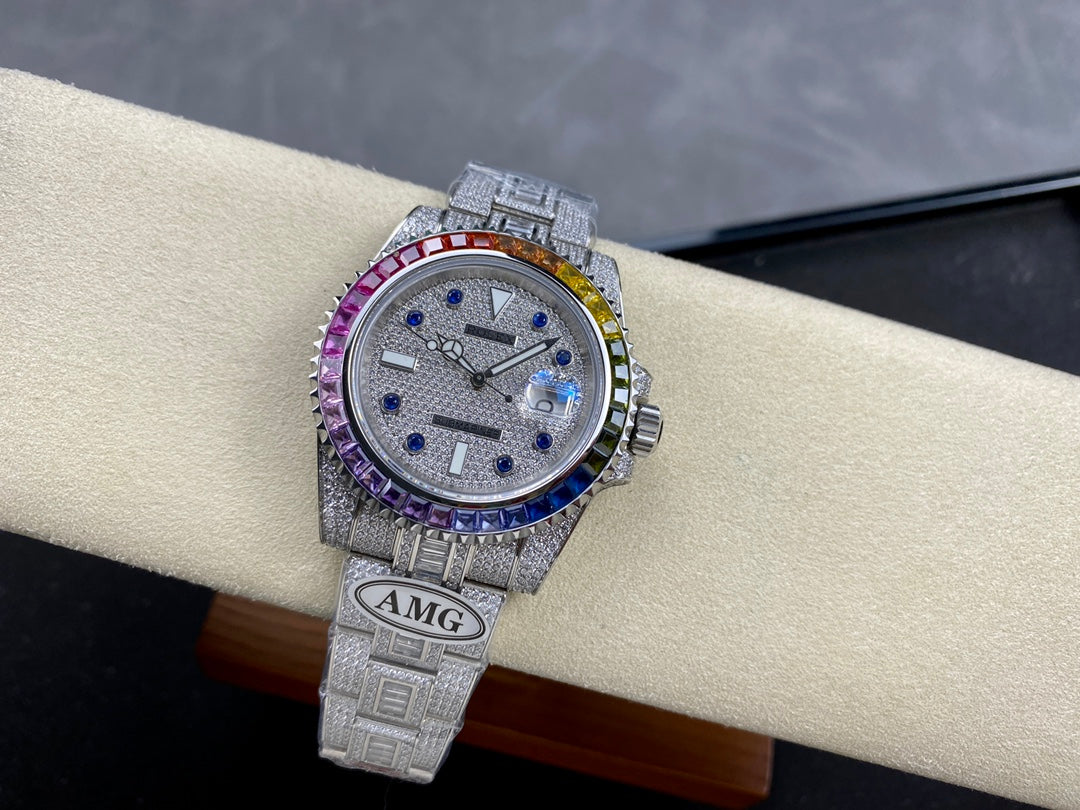 Rolex Submariner Date Rainbow Full Diamond