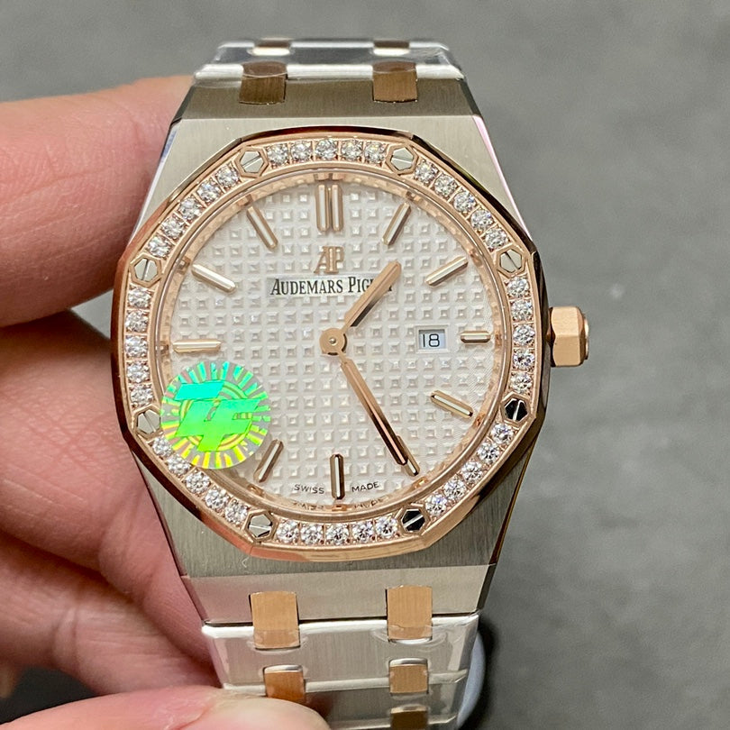 Audemars Piguet Royal Oak Lady 33mm Two-tone Grey Dial