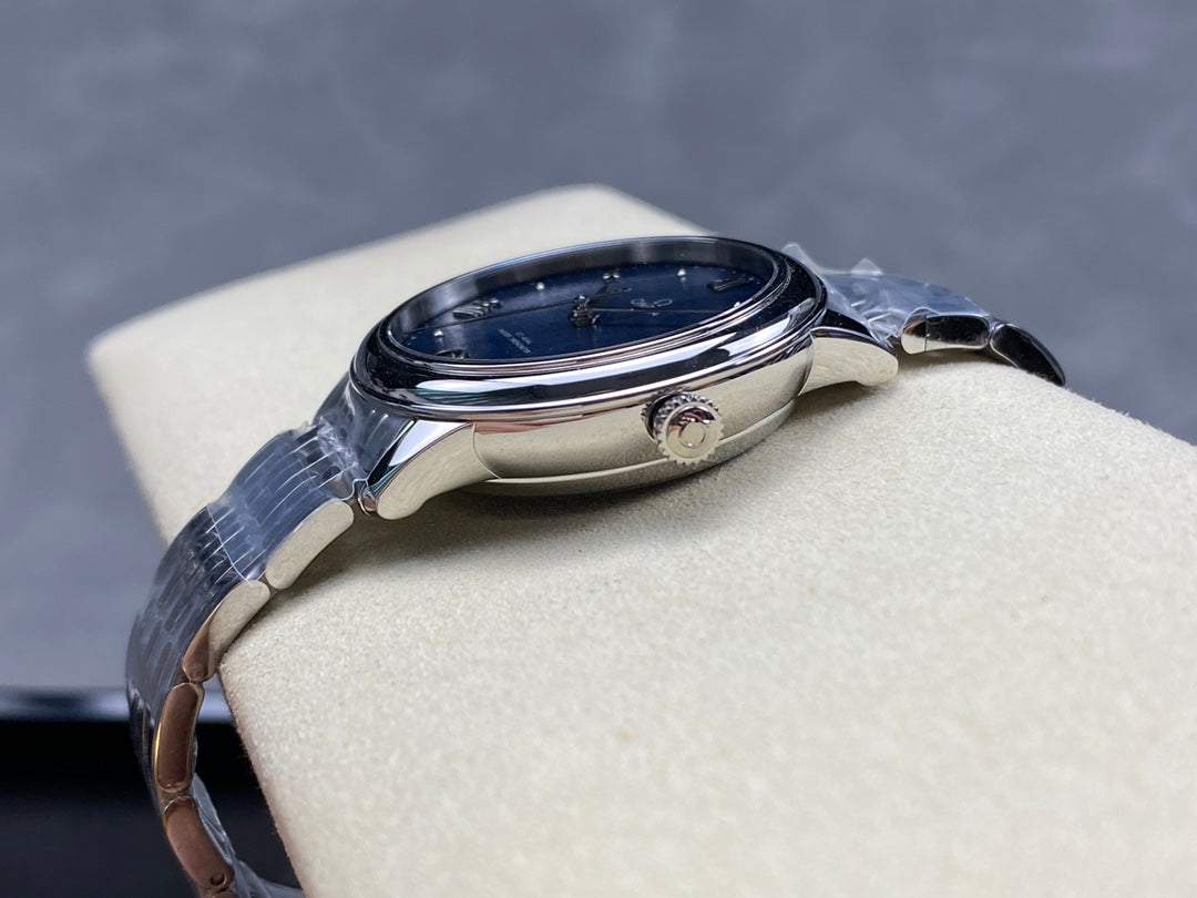 Omega De Ville 34mm Silver Blue Dial