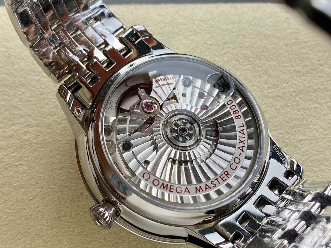 Omega De Ville 34mm Silver Blue Dial