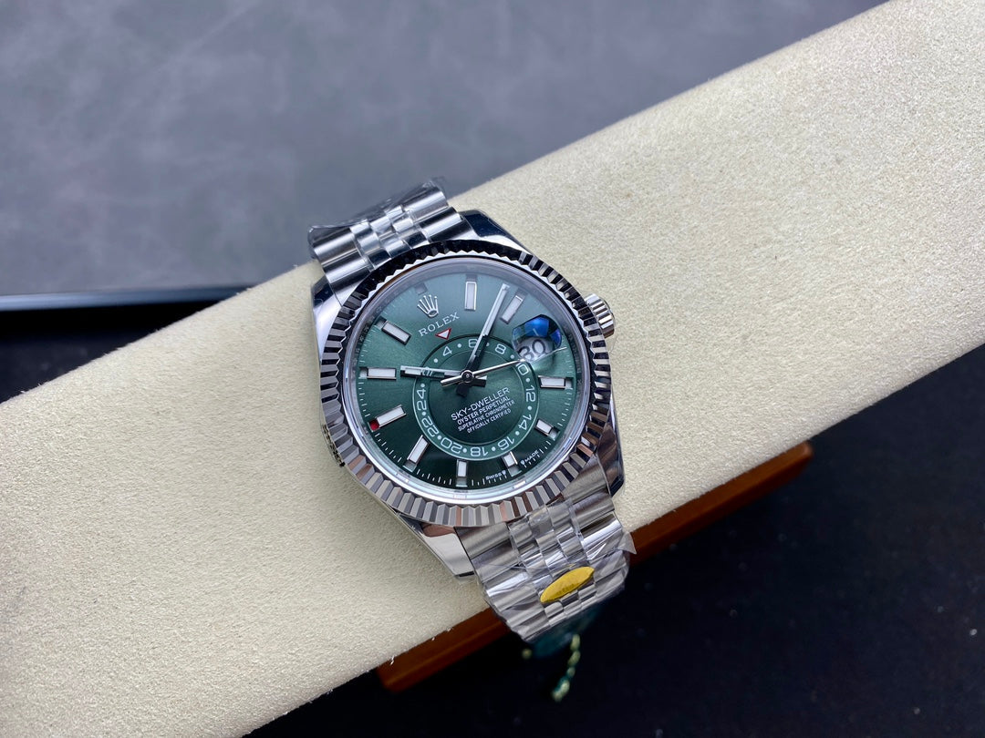 Rolex Sky-Dweller 42mm Stainless Steel Green Dial