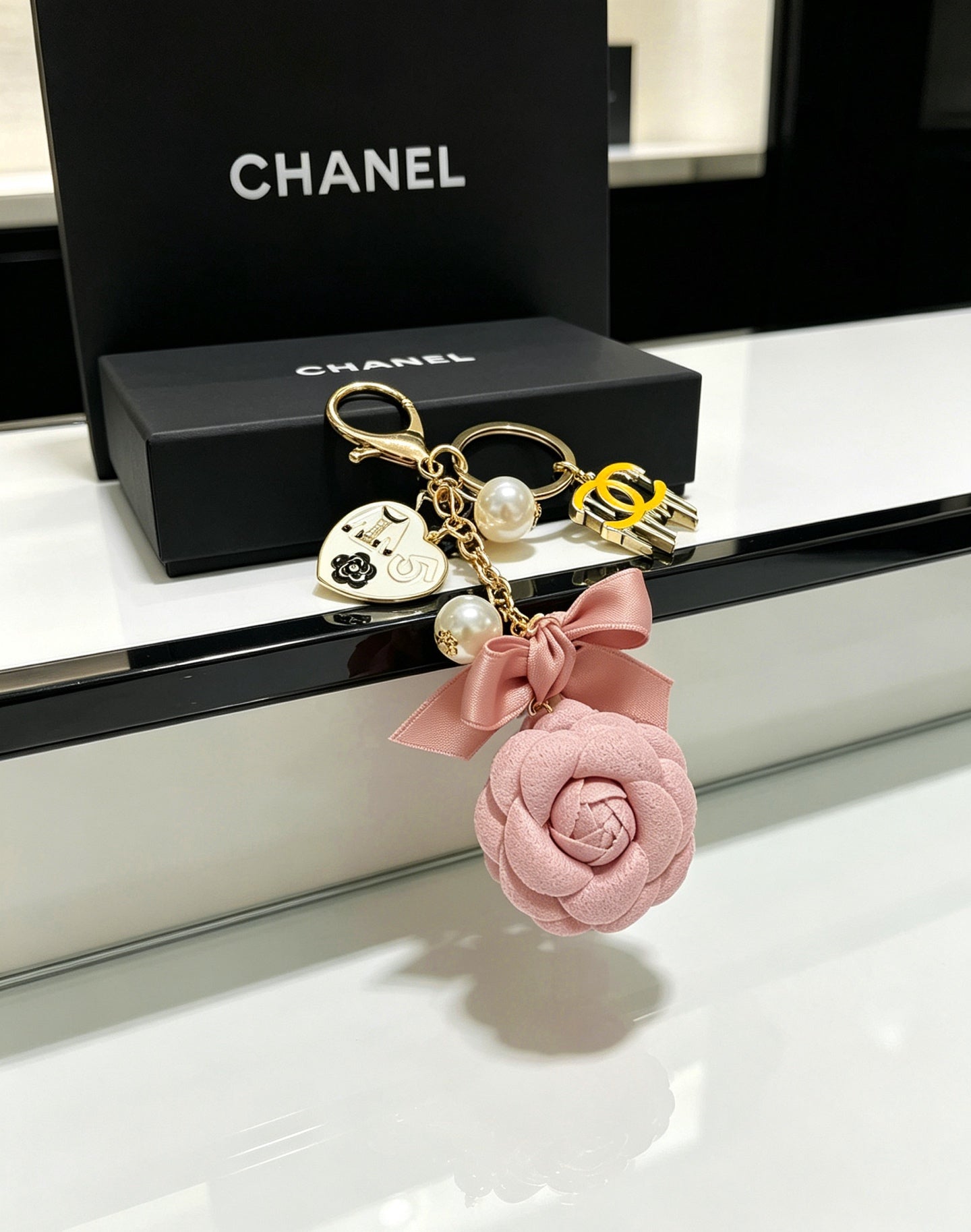 Chanel Camellia Flower Charm