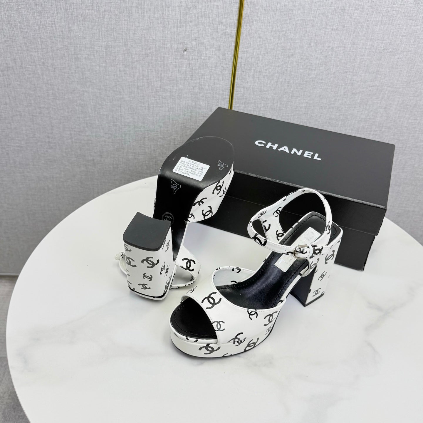 Chanel 2026 Slingback Sandals 75mm Sheepskin 801509